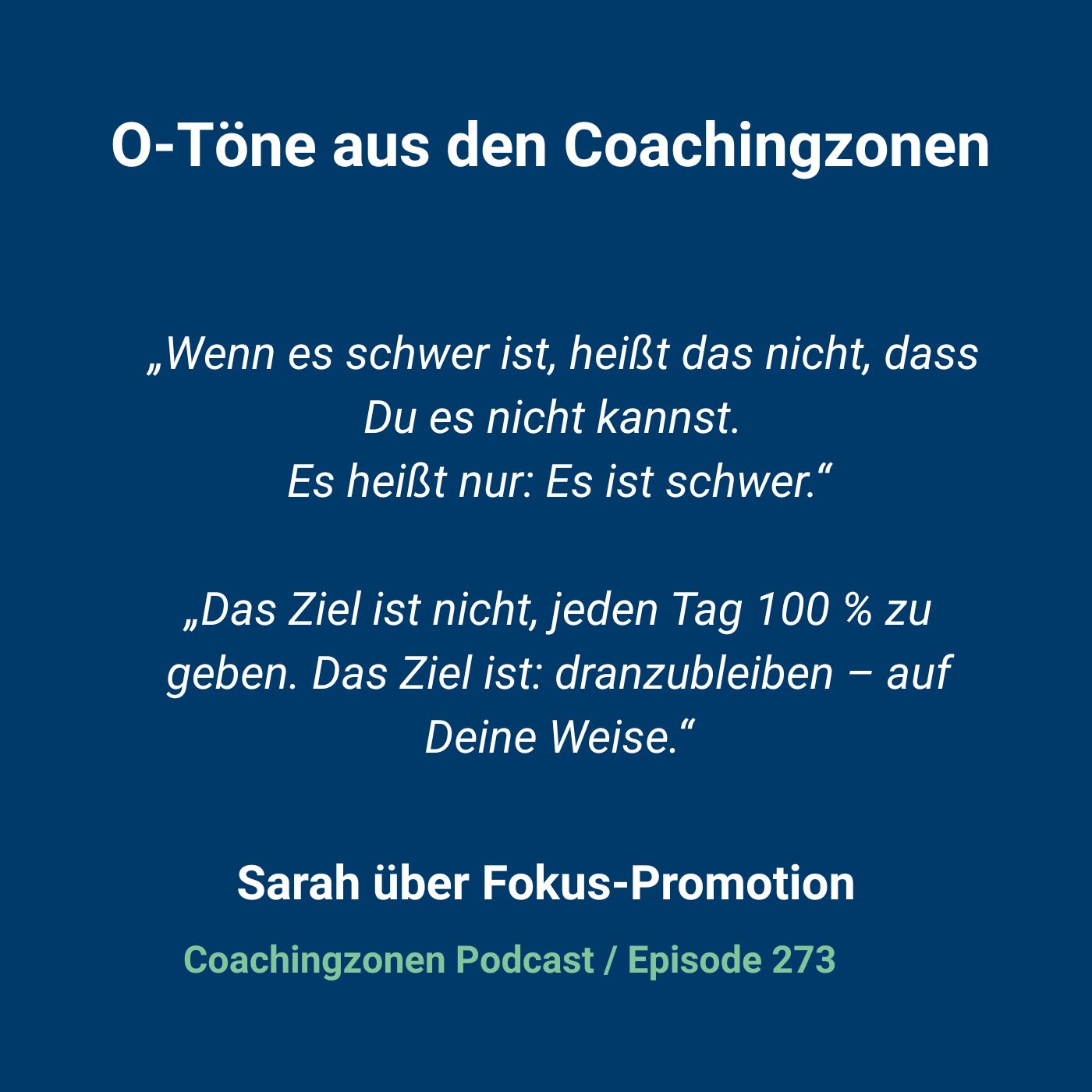 Erfolgreich promovieren | Coachingzonen-Podcast | Promotionspodcast