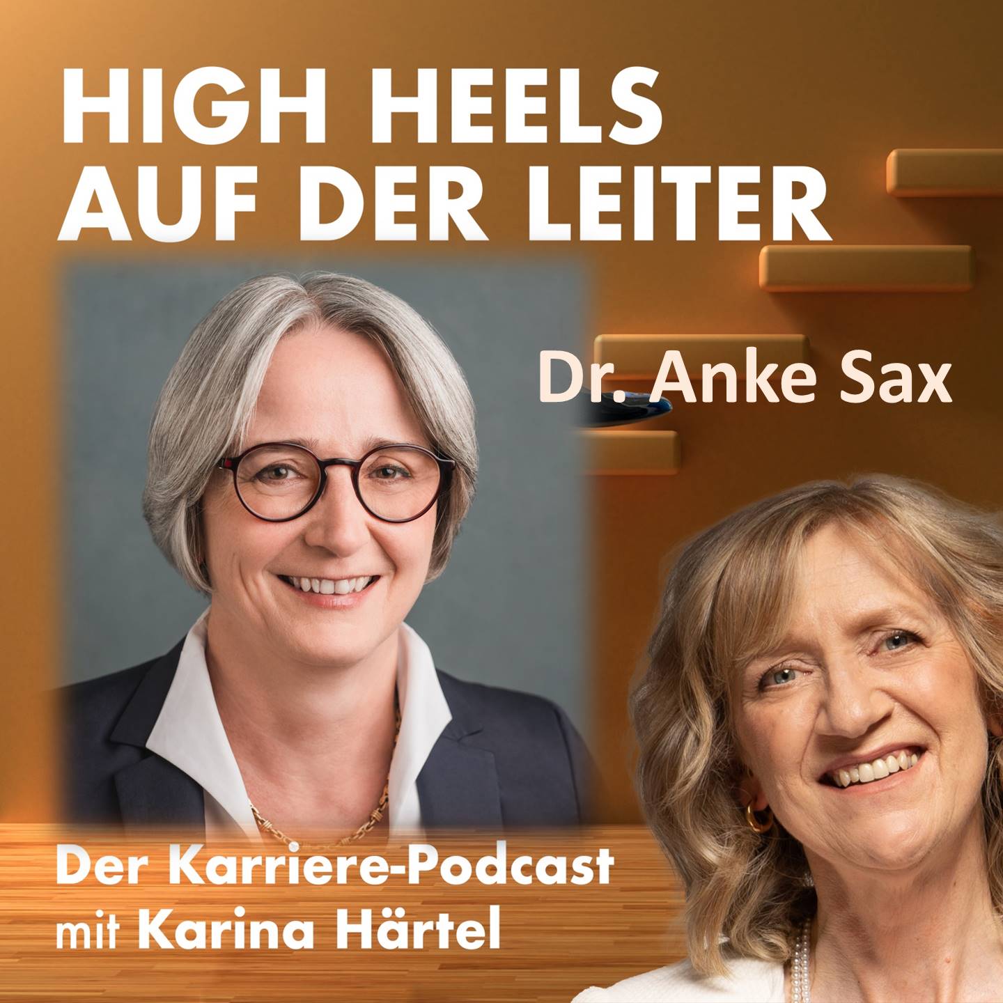 High Heels auf der Leiter