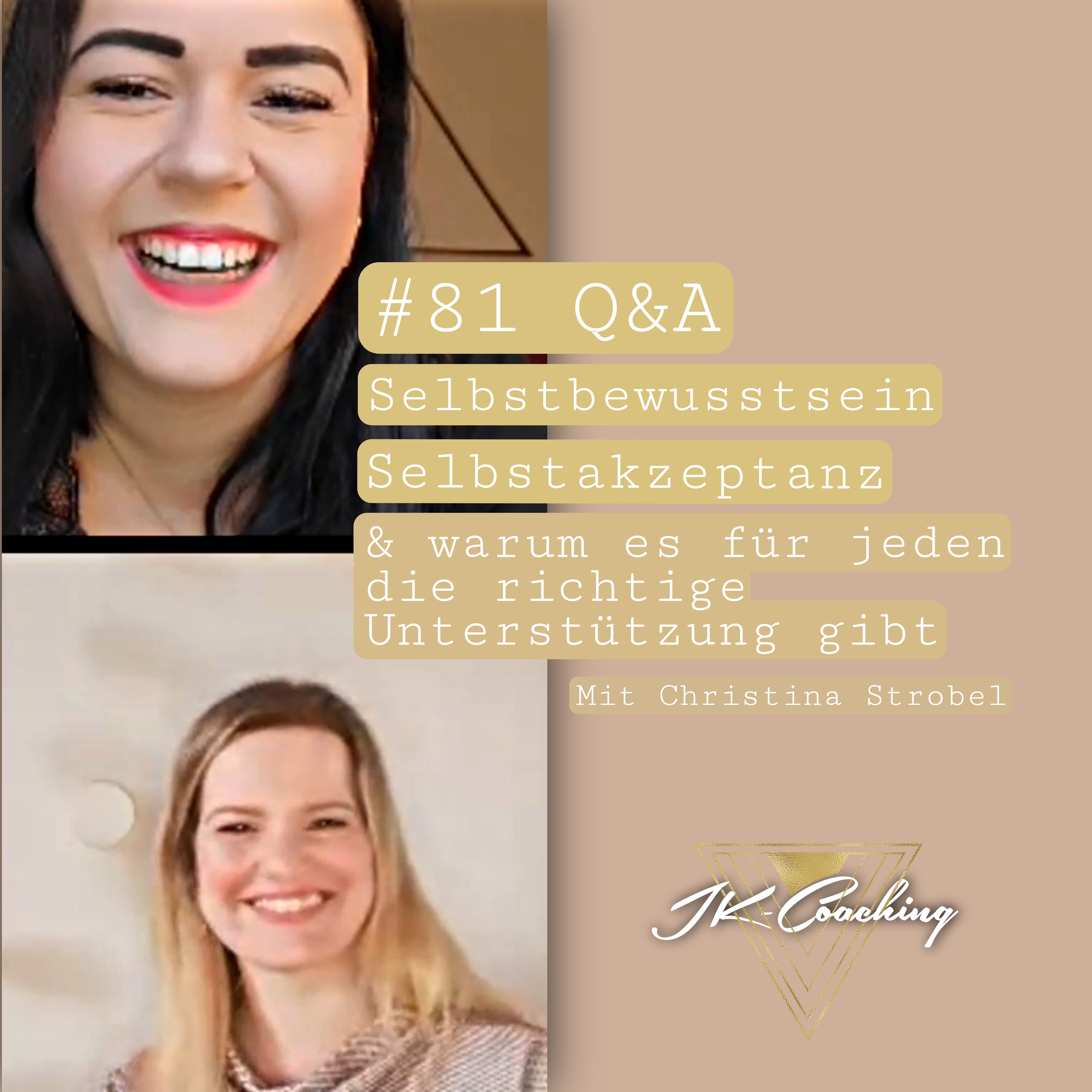 #81 Q&A Selbstbewusstsein,Selbstakzeptanz & warum es für jeden die richtige Unterstützung gibt – mit Christina Strobel episode artwork