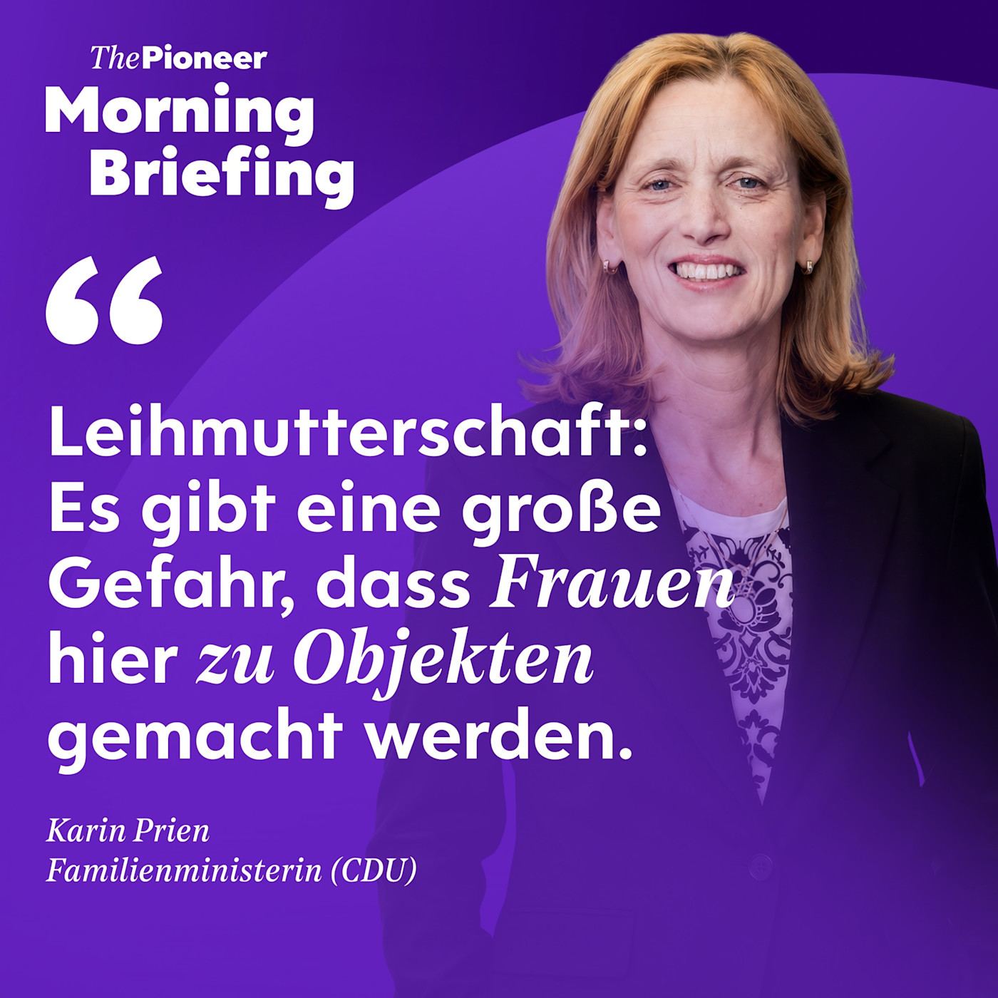 Karin Prien: „Leihmutterschaft: ethisch nicht vertretbar" | Die Widersprüche der AfD | Happy Hour episode artwork