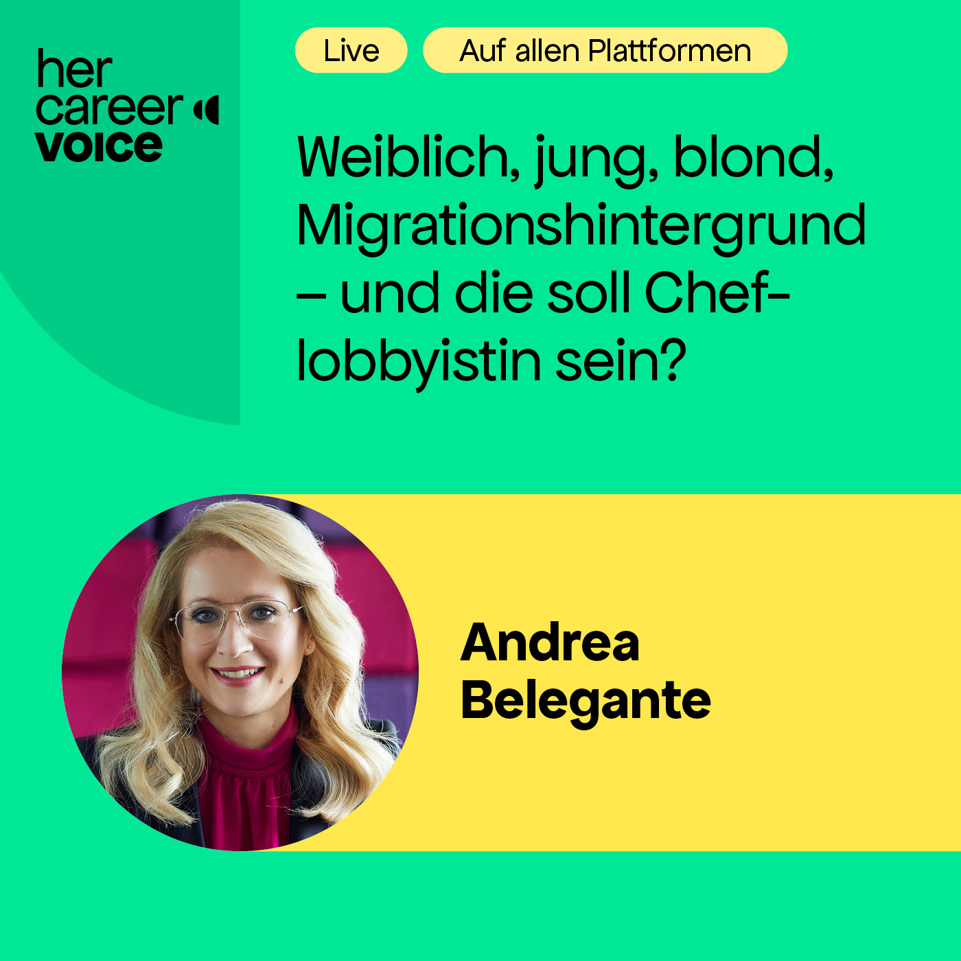 Weiblich, blond, Migrationshintergrund – und Cheflobbyistin episode artwork