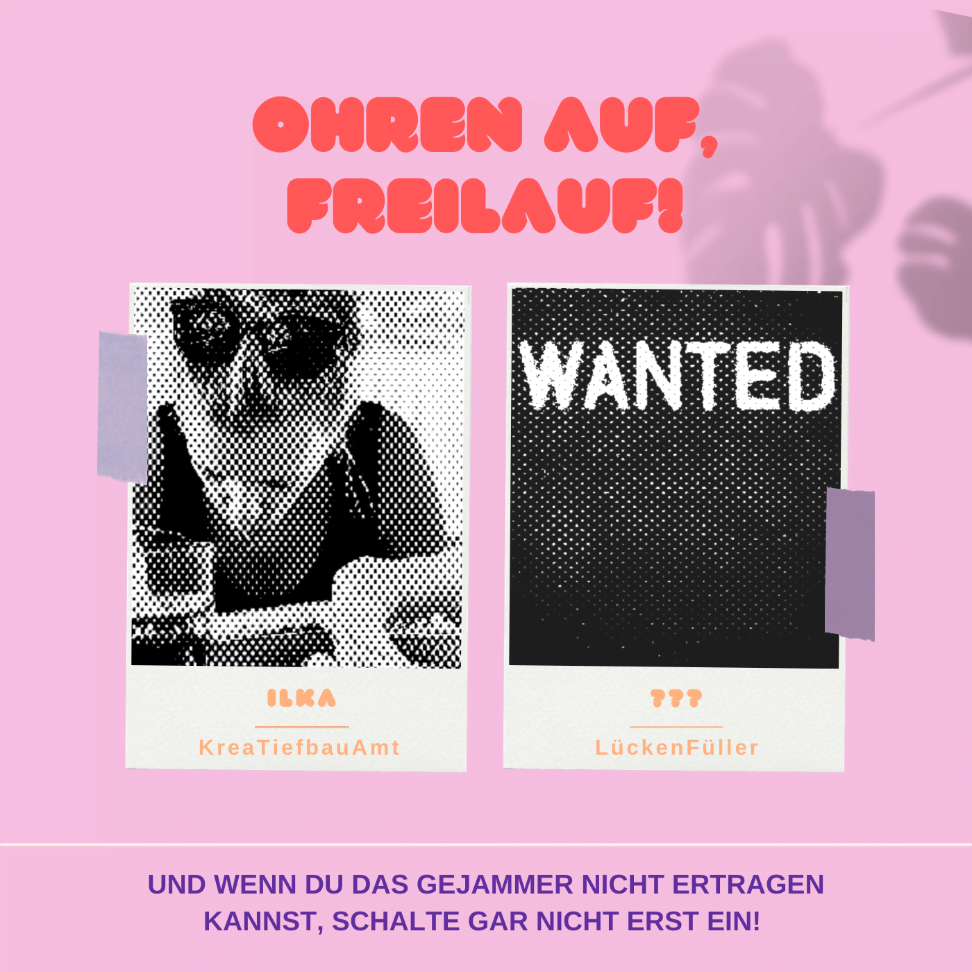 Ohren auf, Freilauf!