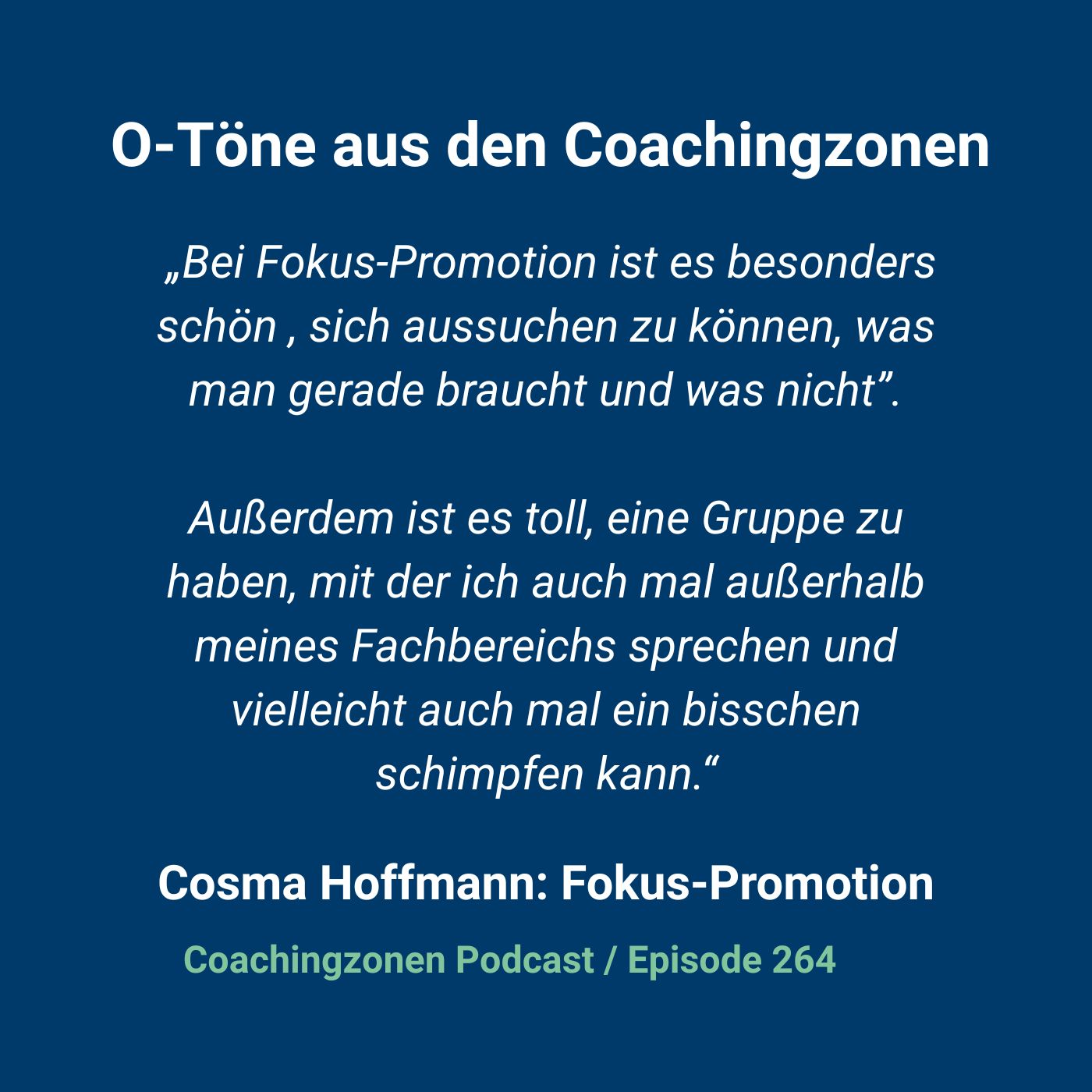 Erfolgreich promovieren | Coachingzonen-Podcast | Promotionspodcast