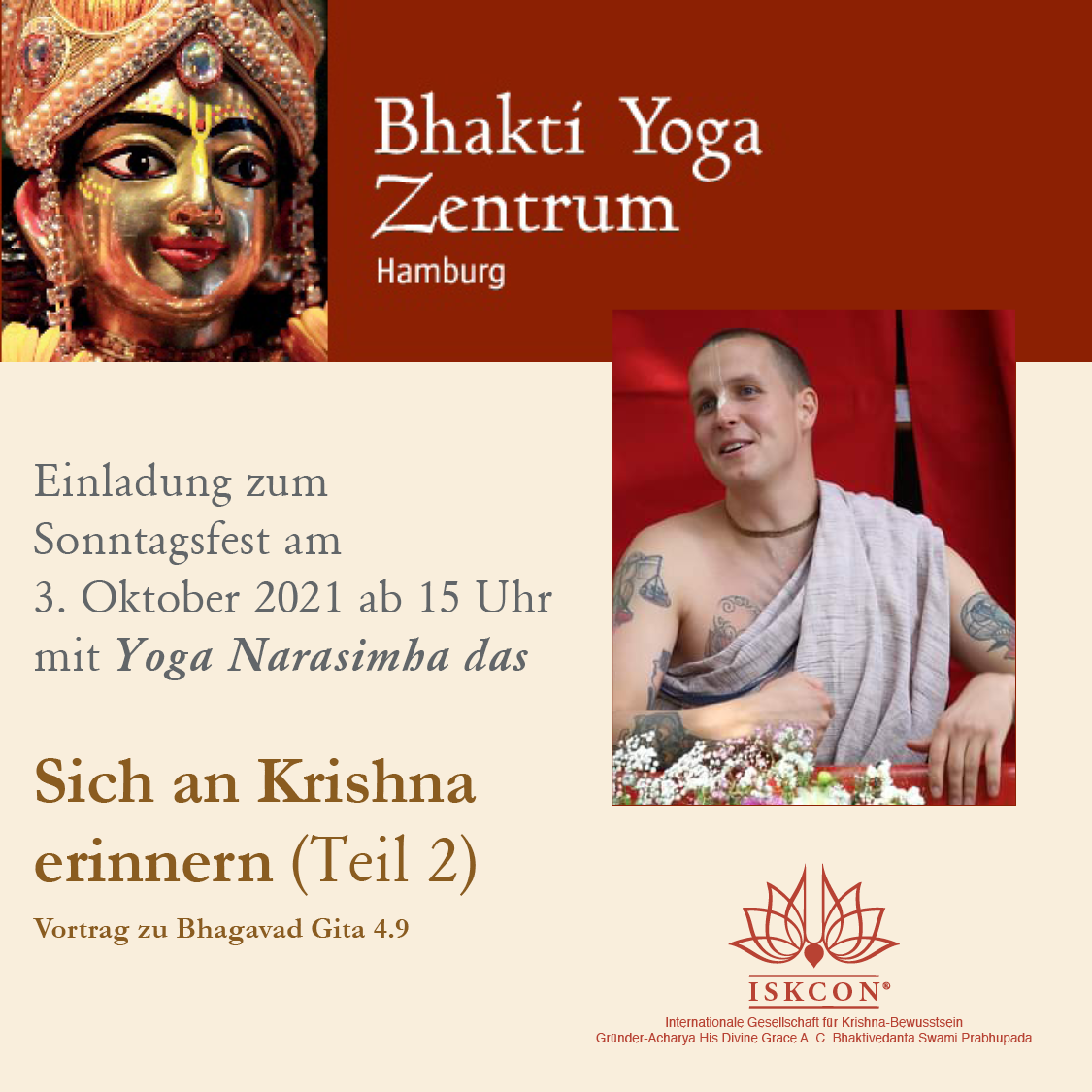 Sich an Krishna erinnern (Teil 2) Bhagavad Gita 4.9 episode artwork