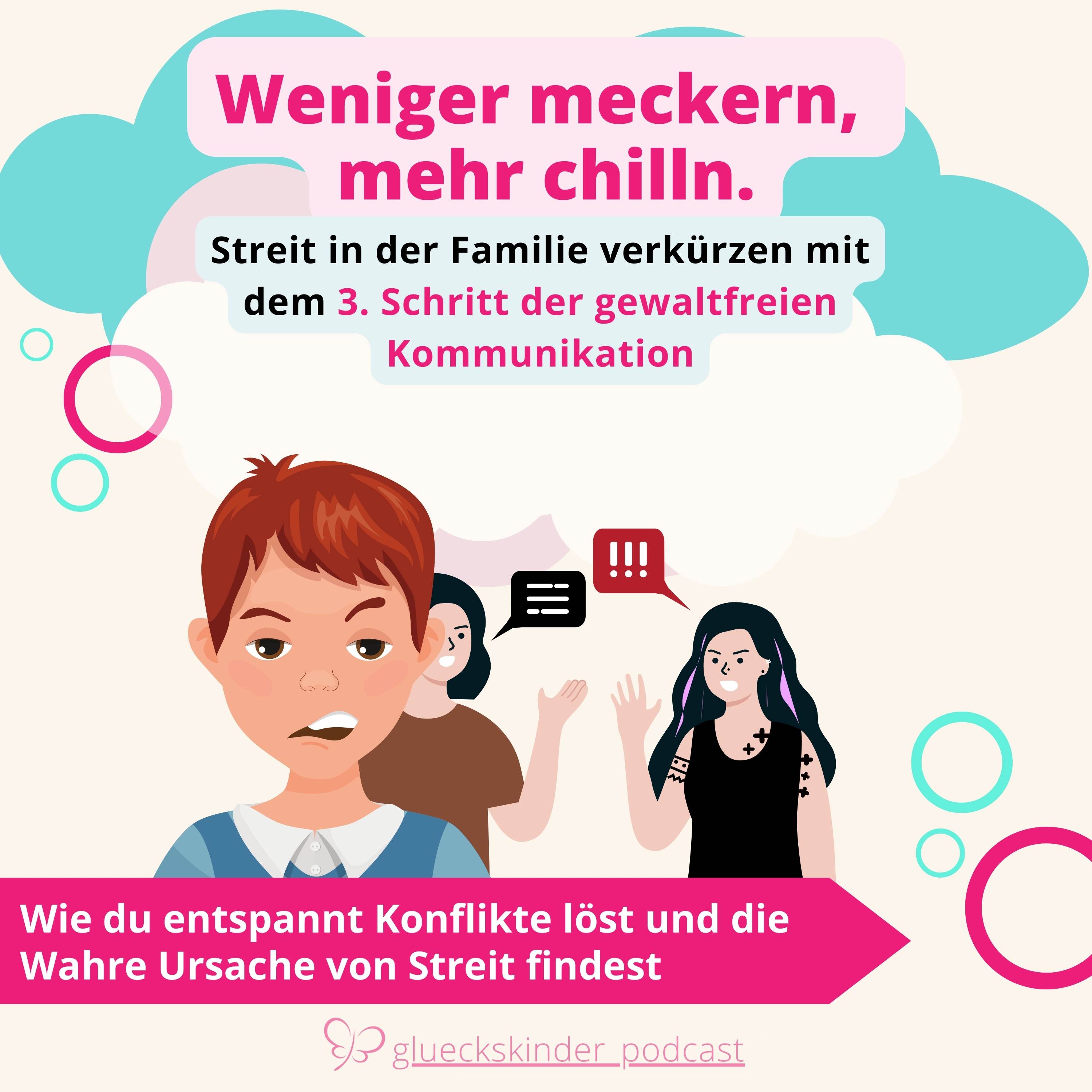 #53 Weniger meckern, mehr chilln - Streit klären mit dem 3. Schritt der gewaltfreien Kommunikation episode artwork