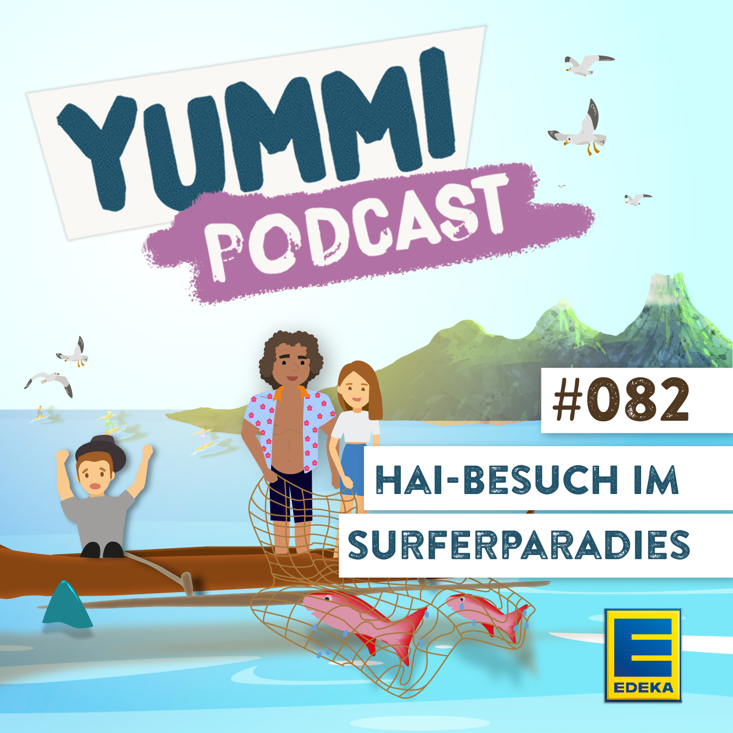 Hai-Besuch im Surferparadies