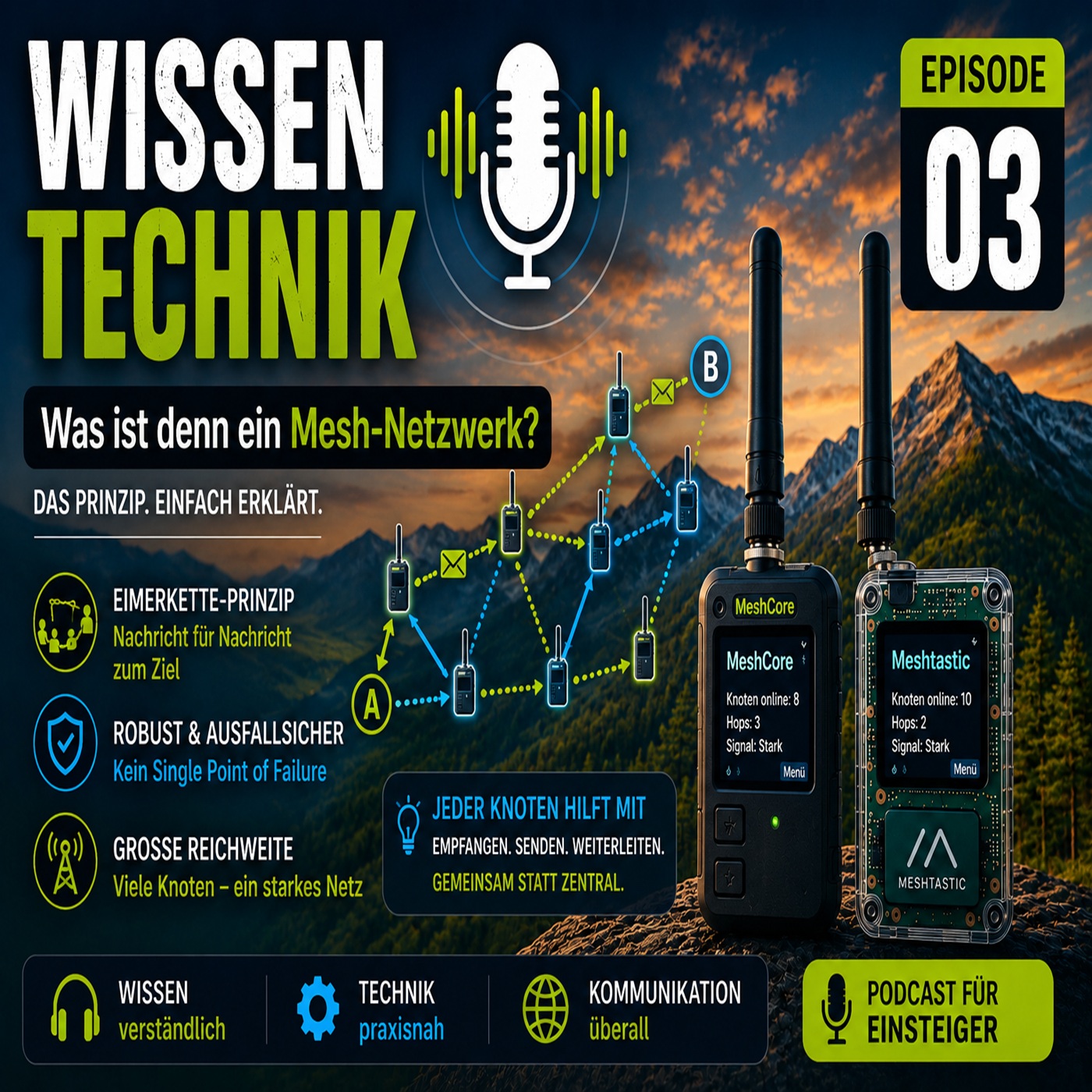 WISSEN TECHNIK - MeshCore & Meshtastic - 3. Episode