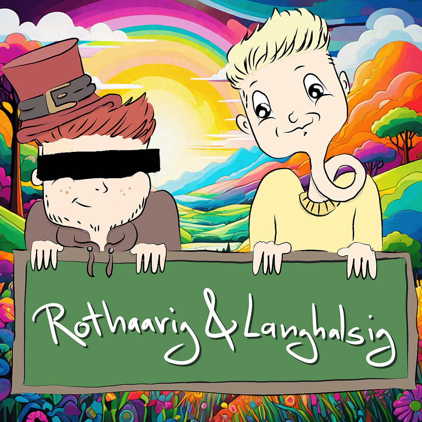 Rothaarig und Langhalsig
