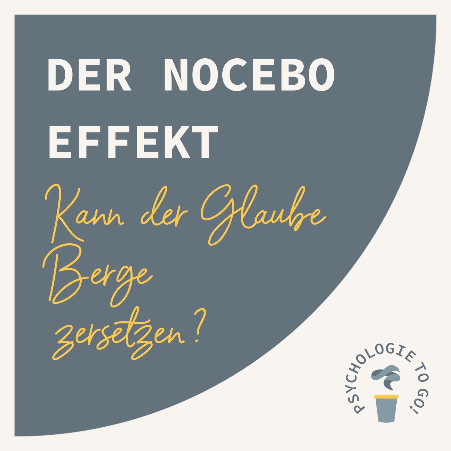 Der Nocebo- Effekt: Kann der Glaube Berge zersetzen? - podcast episode cover