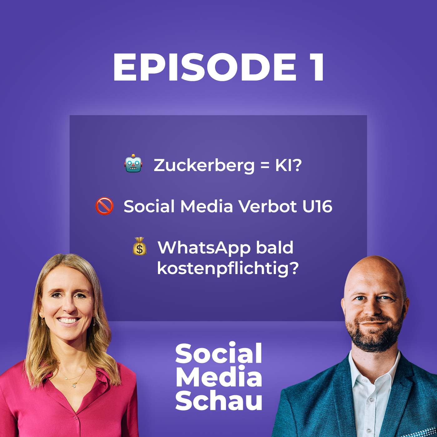 Zuckerberg wird zur KI | Social Media Verbot unter 16 | WhatsApp wird kostenpflichtig #SMS01 episode artwork