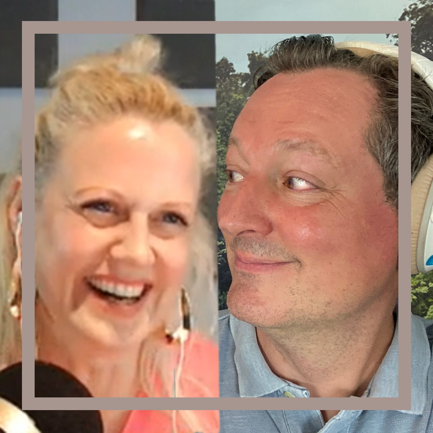 Mit den Waffeln einer Frau