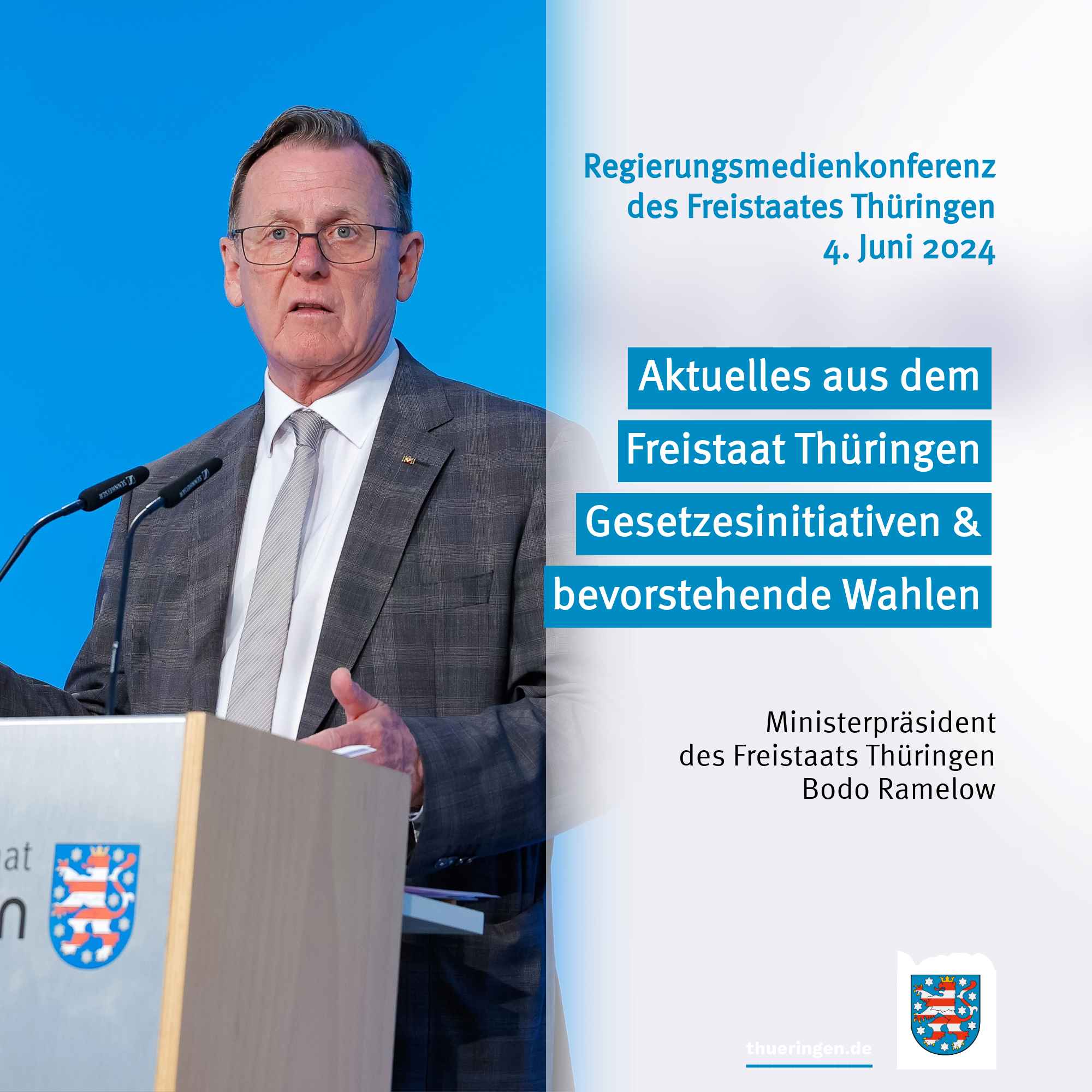 Regierungsmedienkonferenz des Freistaats Thüringen