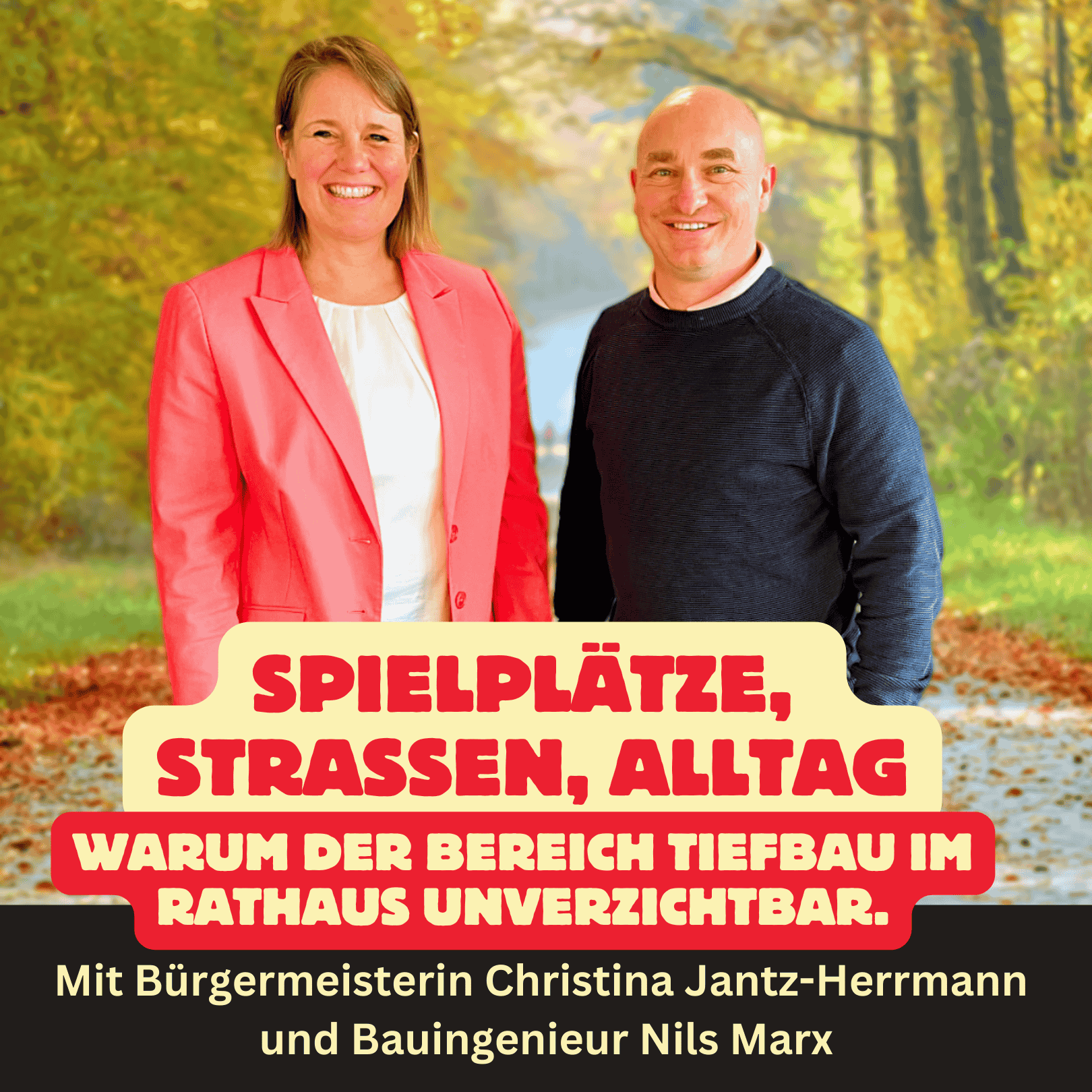Folge 80: Spielplätze, Straßen, Alltag - Warum der Bereich Tiefbau im Rathaus unverzichtbar ist. episode artwork