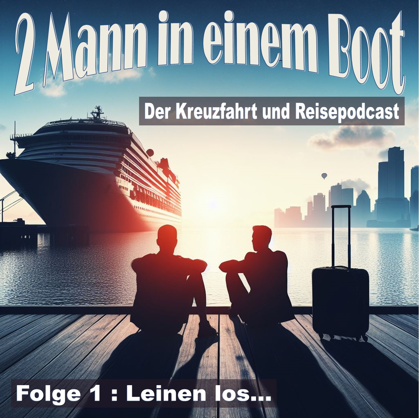 2 Mann in einem Boot