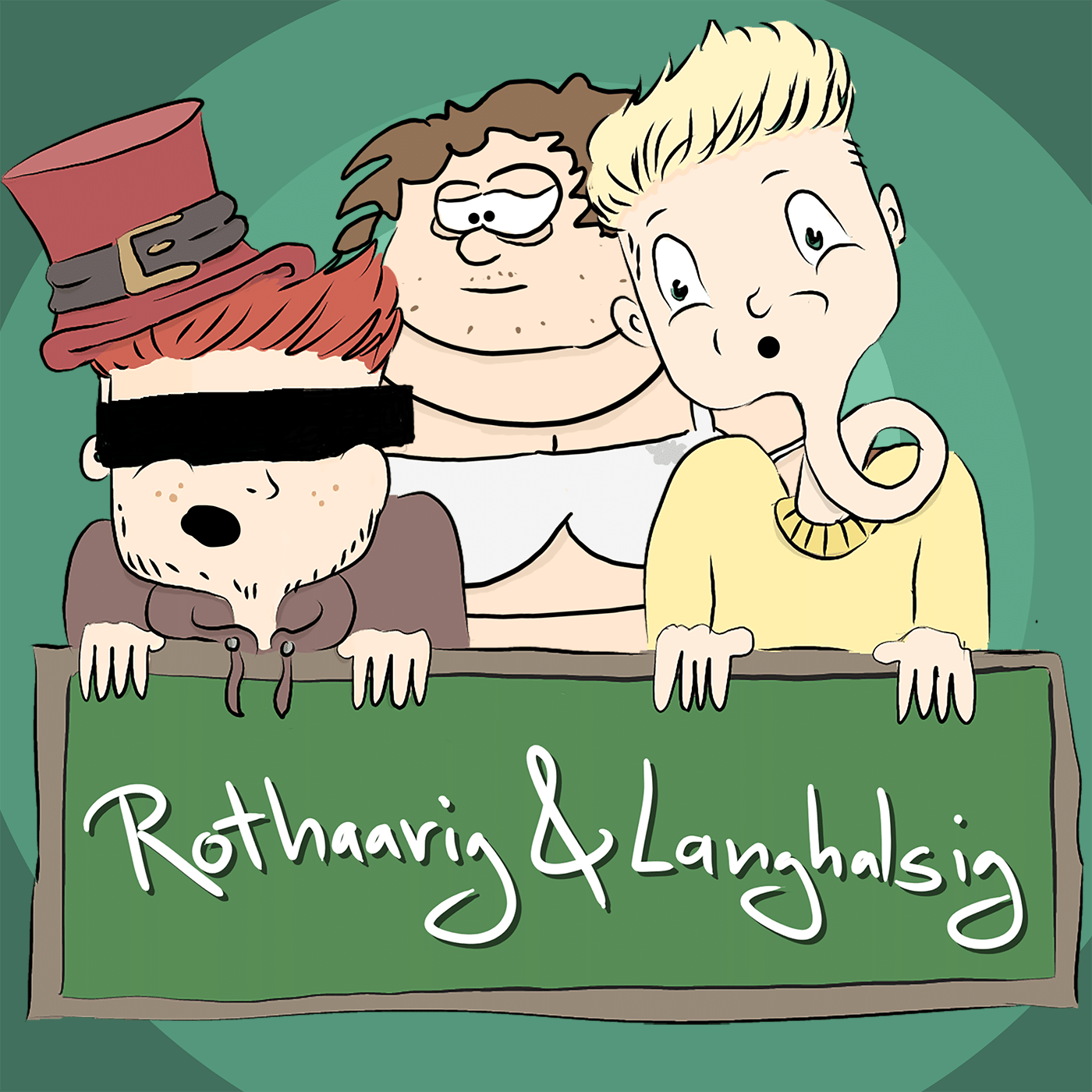 Rothaarig und Langhalsig