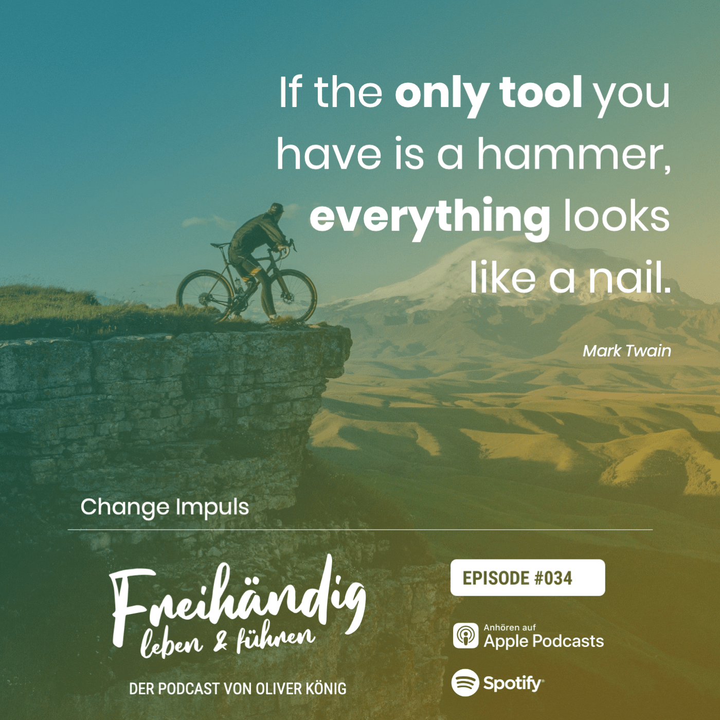 Freihändig verändern und führen