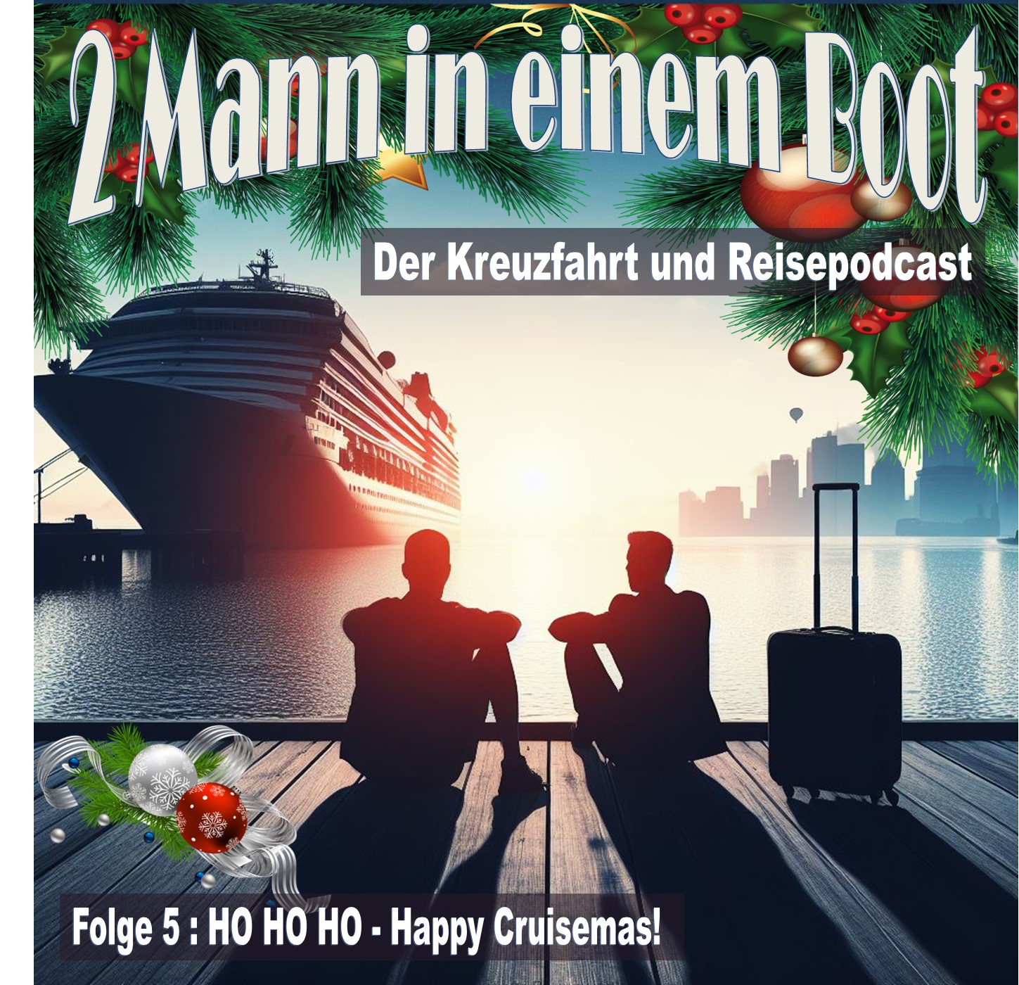 2 Mann in einem Boot