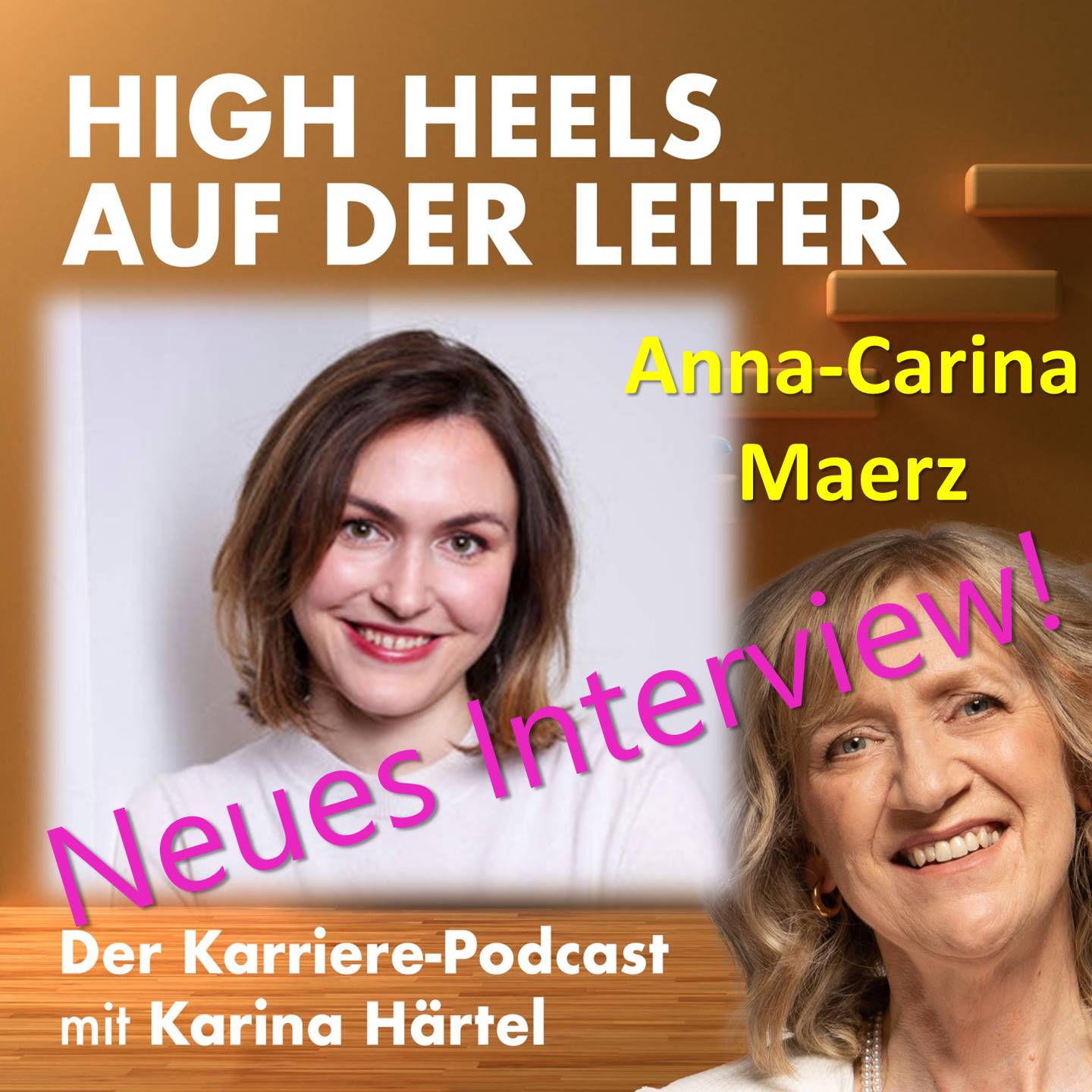 High Heels auf der Leiter