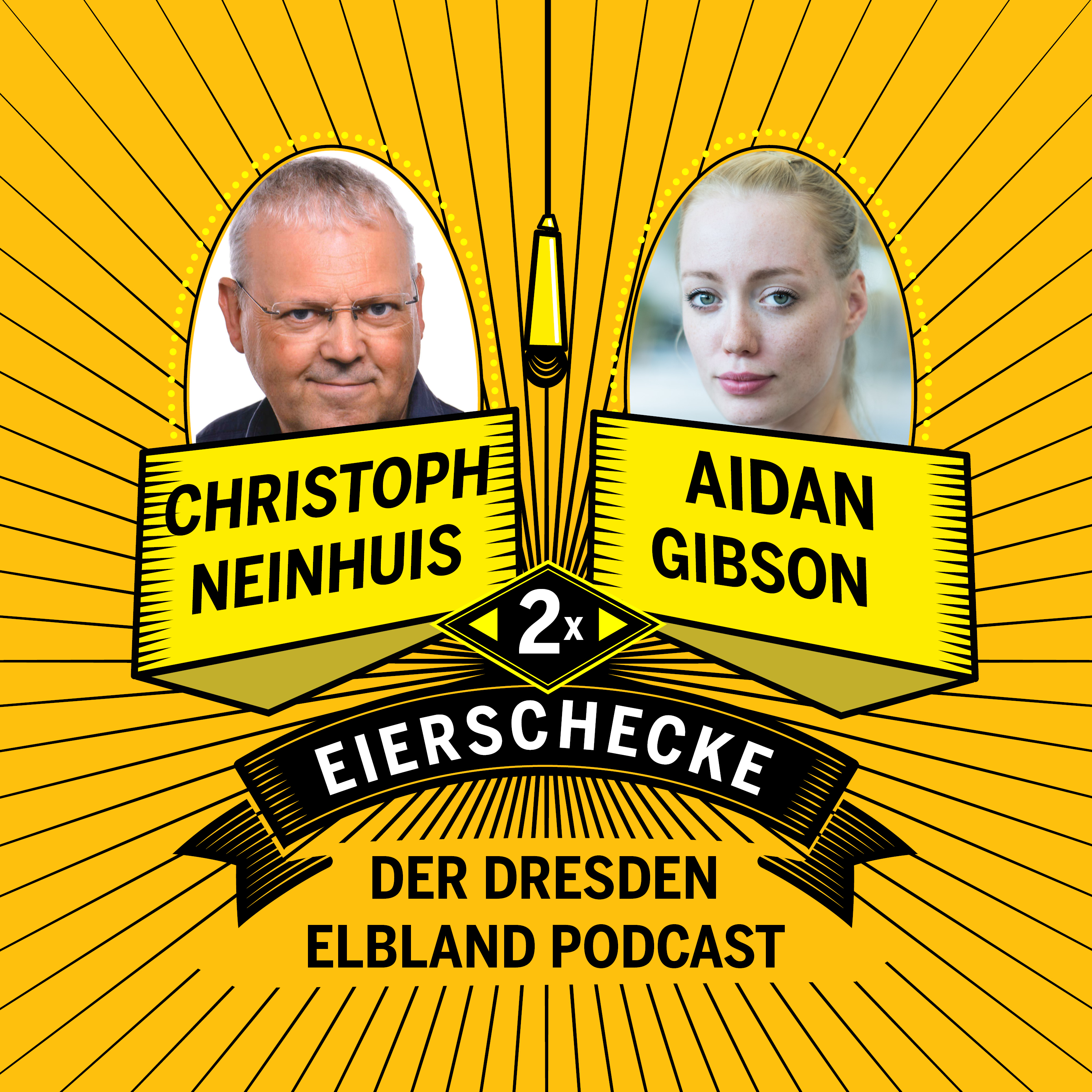 Aidan Gibson und Christoph Neinhuis fahren Parkeisenbahn