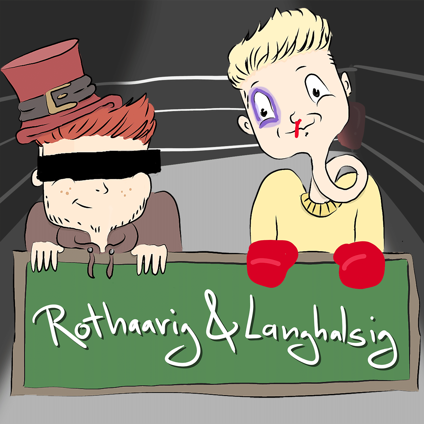 Rothaarig und Langhalsig