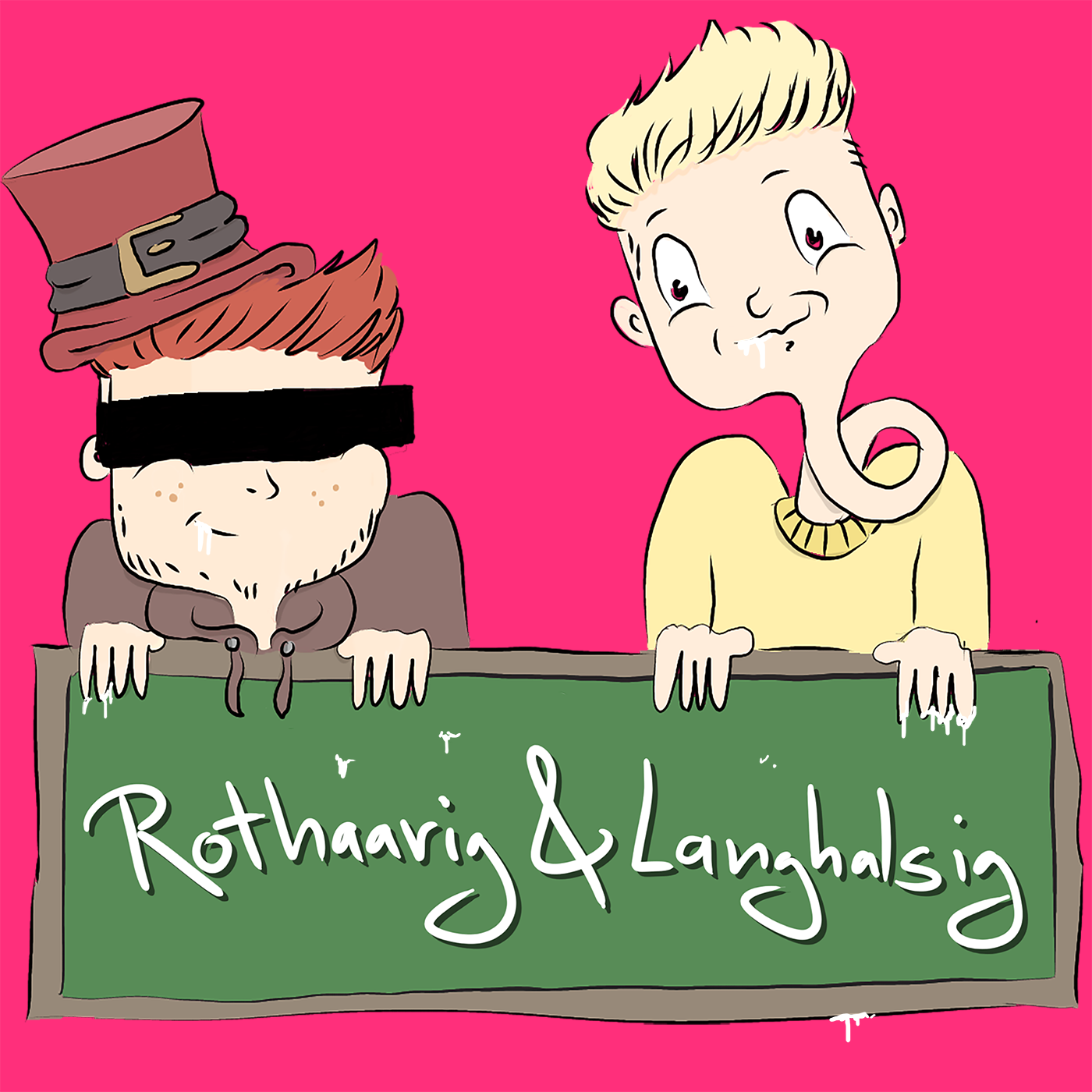 Rothaarig und Langhalsig