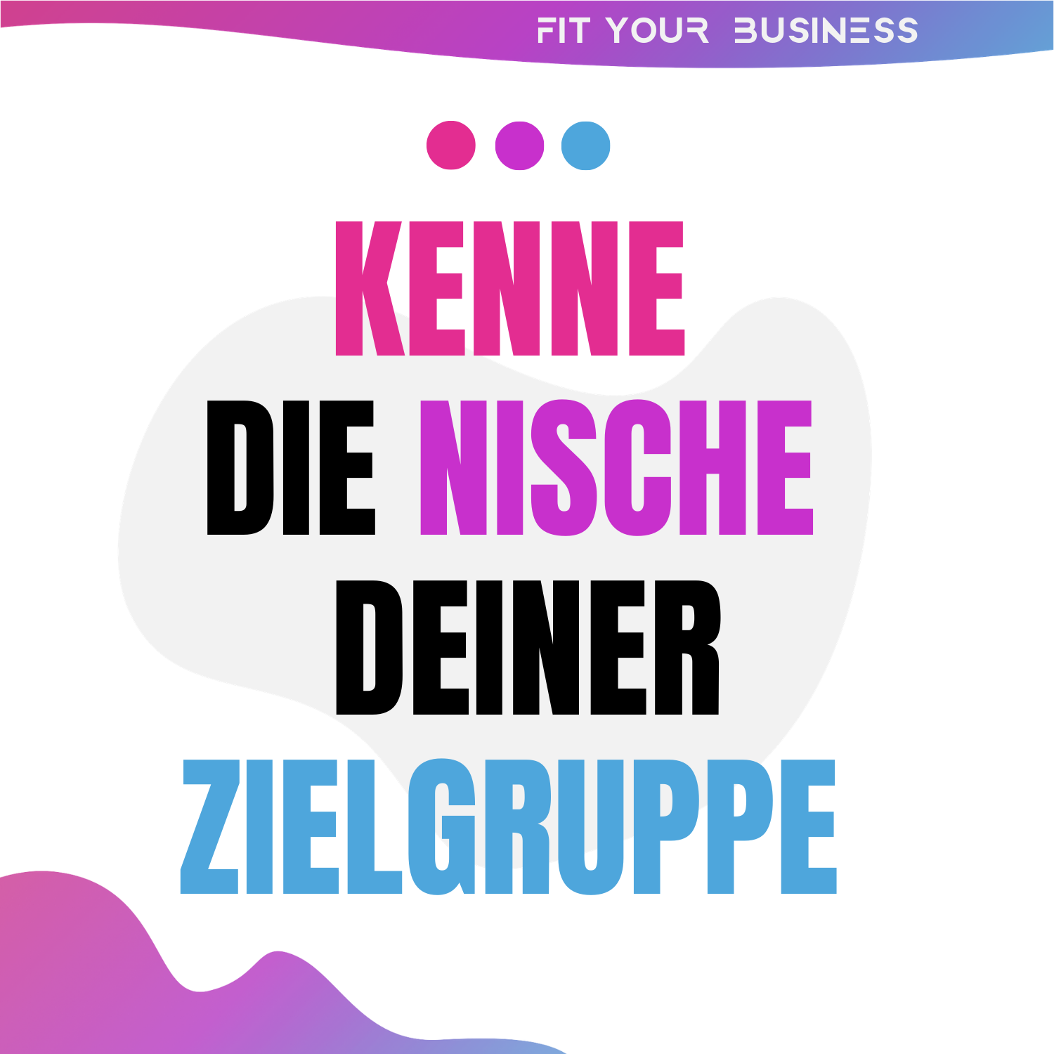 Zielgruppe: Konzentriere dich auf deine Nische!