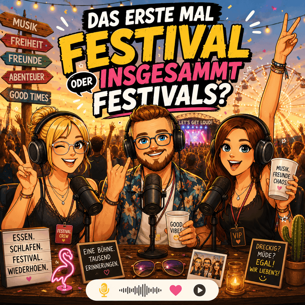#009 Schlamm, Schlafmangel & Schnapsideen: Festivalwahnsinn pur episode artwork