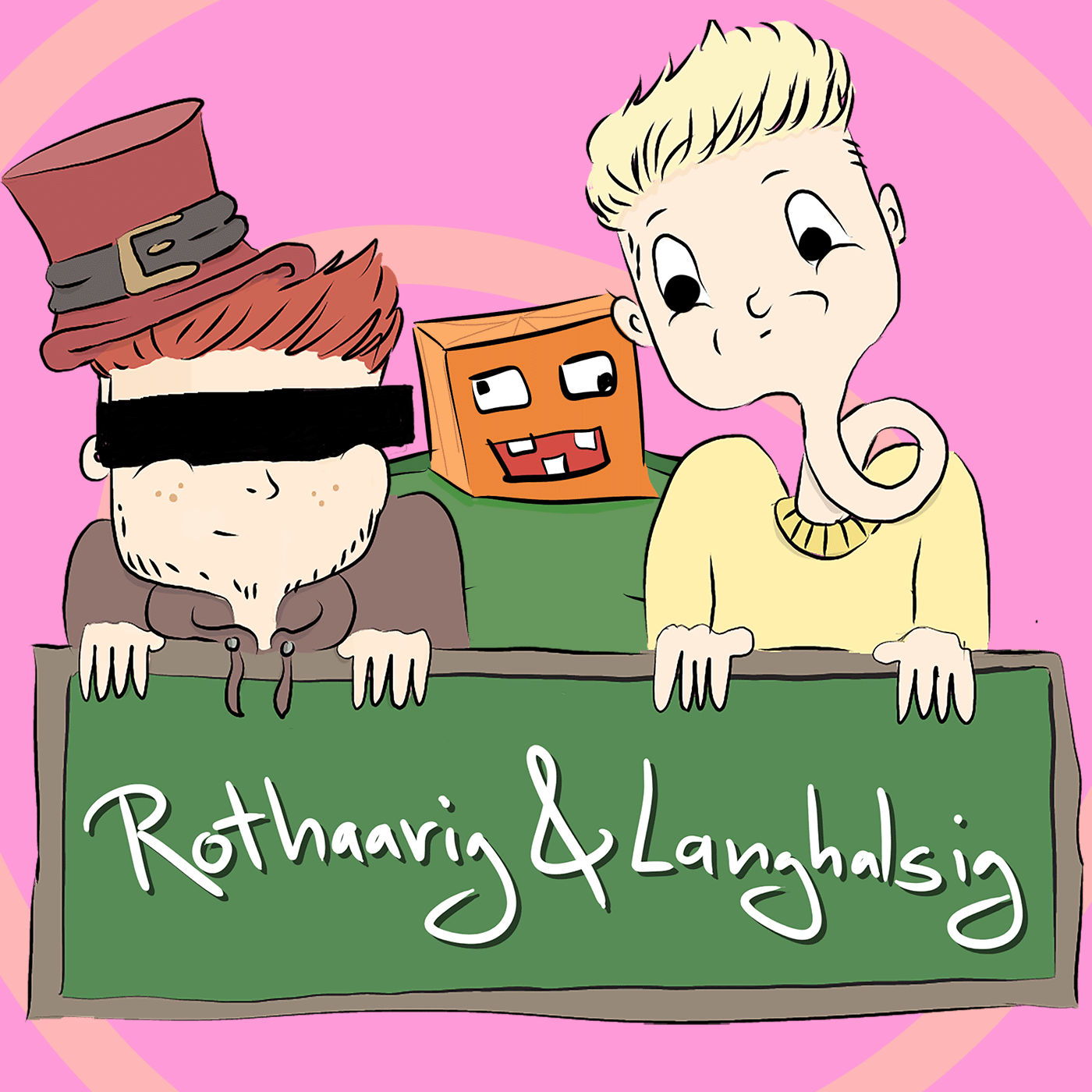 Rothaarig und Langhalsig