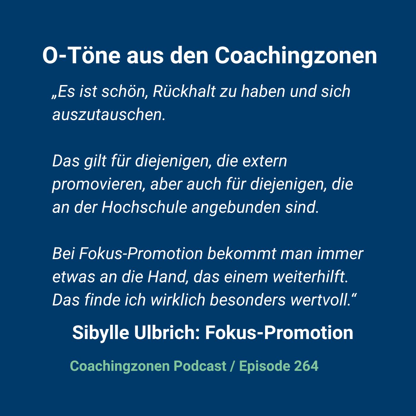 Erfolgreich promovieren | Coachingzonen-Podcast | Promotionspodcast