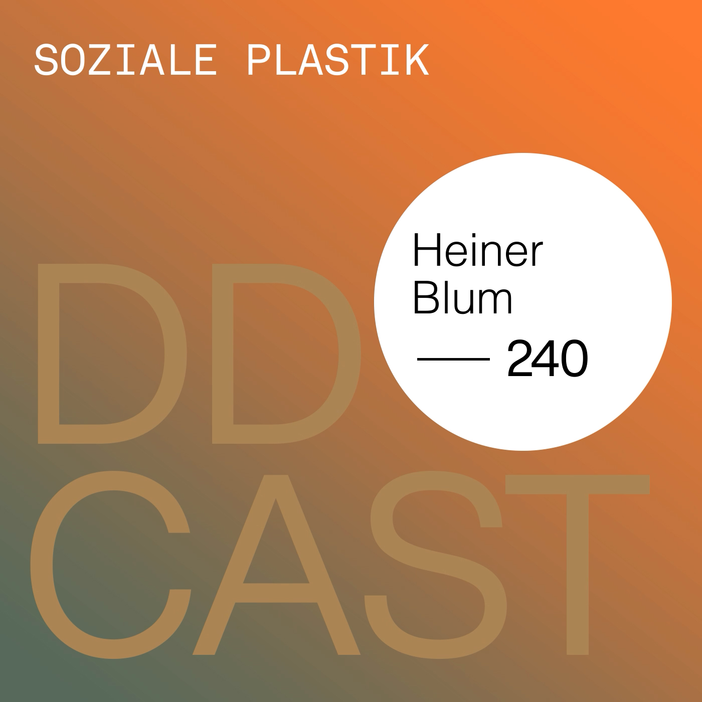 DDCAST 240 - Heiner Blum "Soziale Plastik" DDCAST 240 - Heiner Blum "Soziale Plastik"