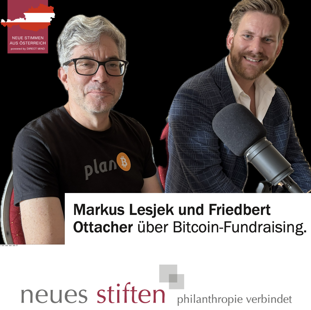 Markus Lejsek und Friedbert Ottacher über Bitcoin im Fundraising - neues  stiften philanthropie verbindet - Podcast