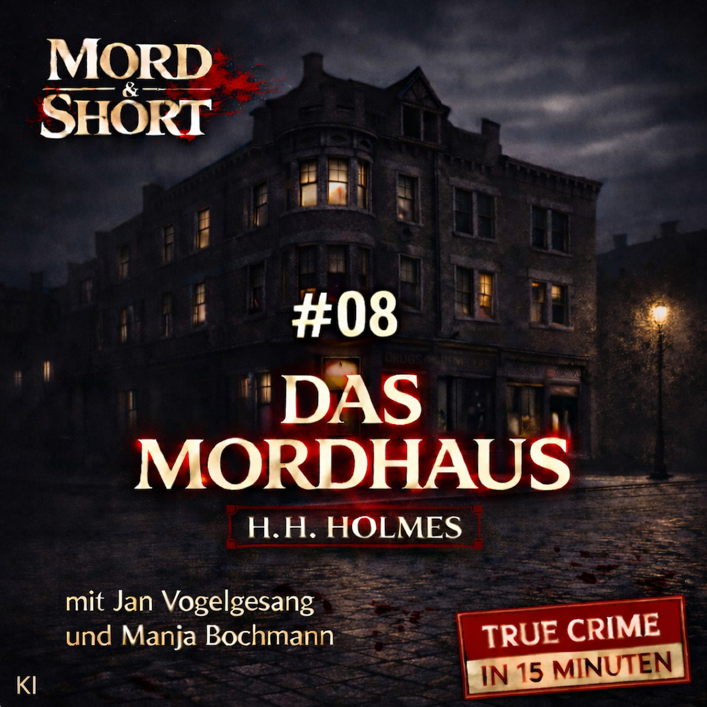# 08 DAS MORDHAUS - H.H. HOLMES episode artwork
