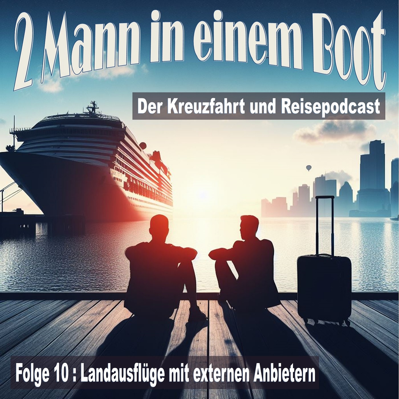 2 Mann in einem Boot