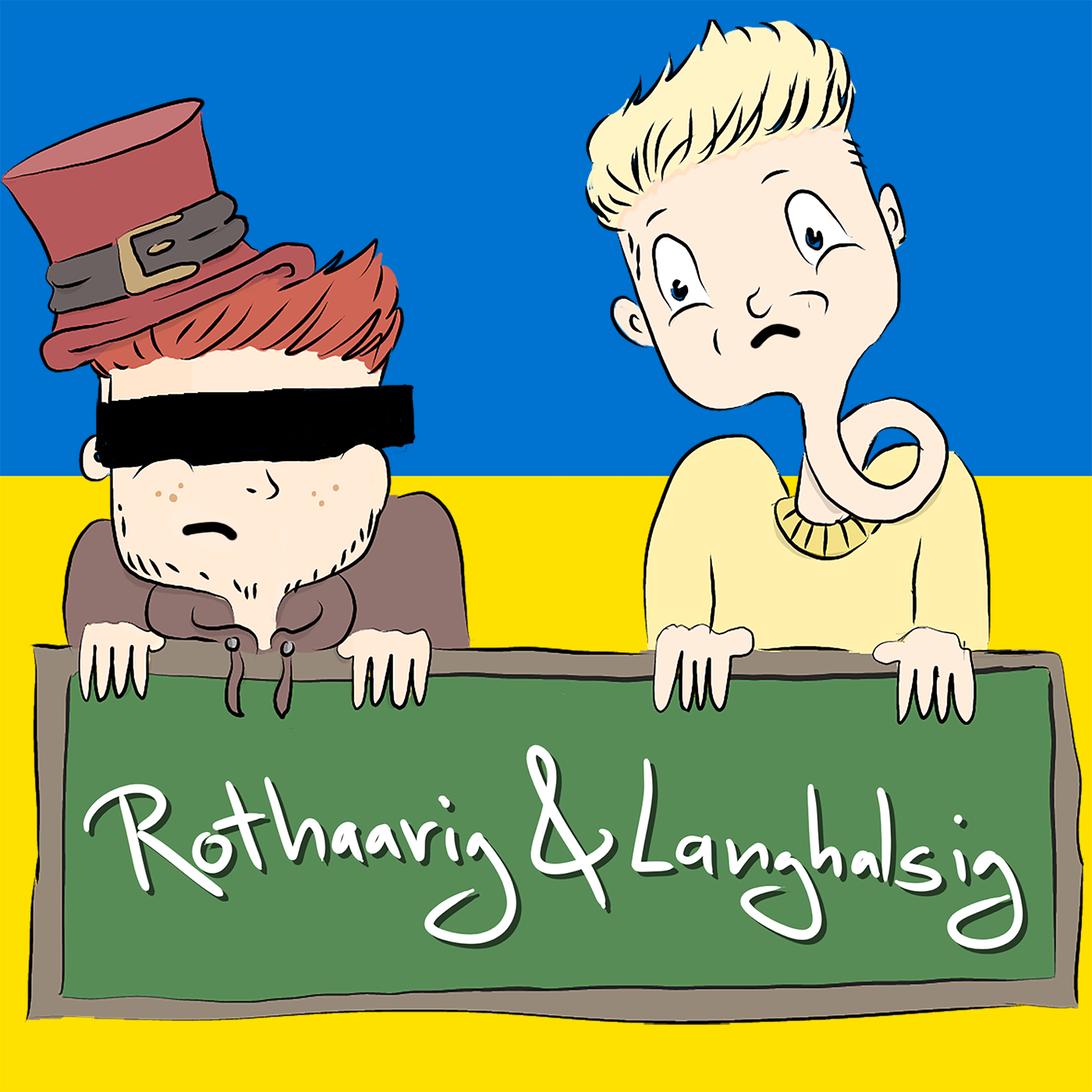 Rothaarig und Langhalsig