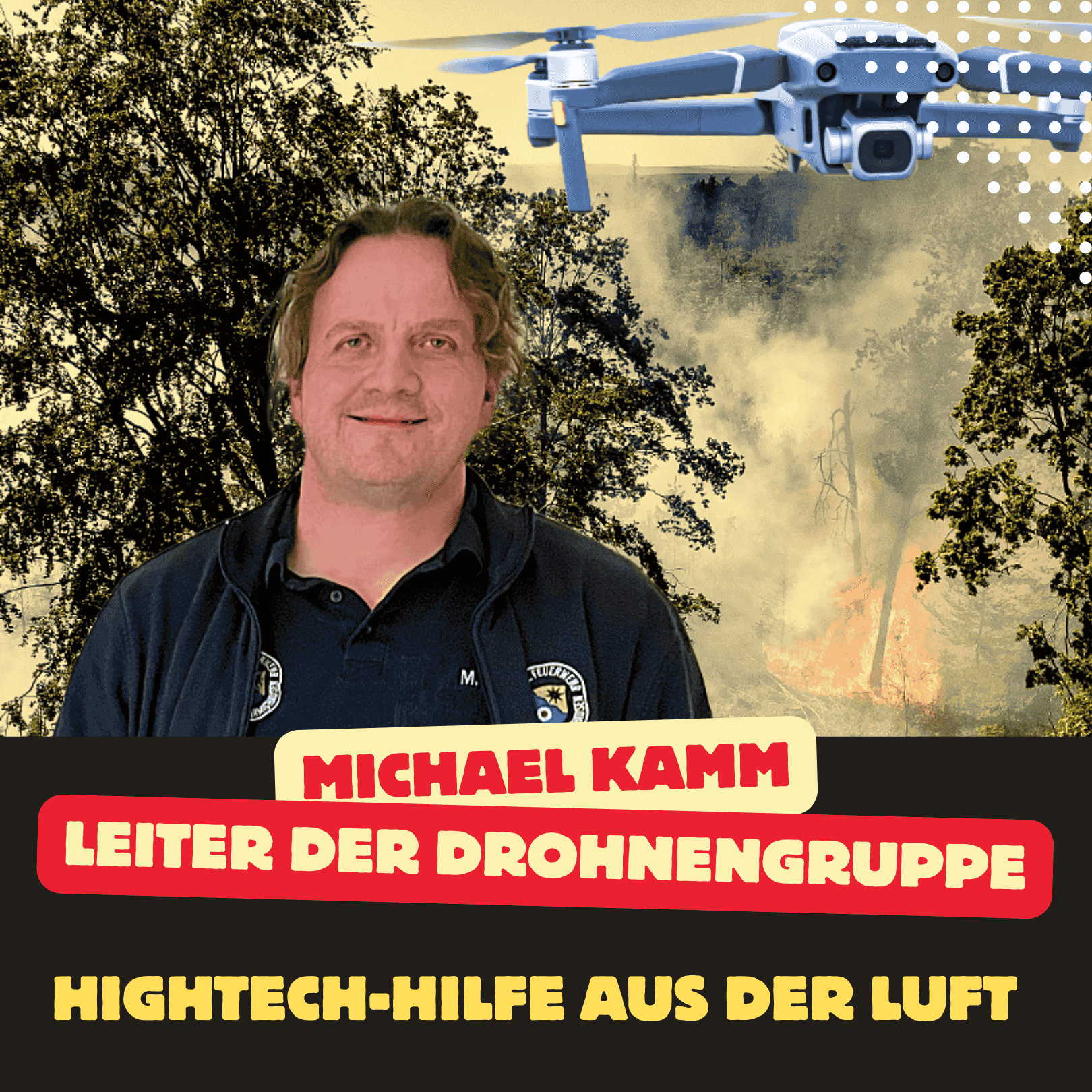 Folge 131: Hightech-Hilfe aus der Luft - wie die Drohne die Feuerwehr Diemelsee unterstützt episode artwork