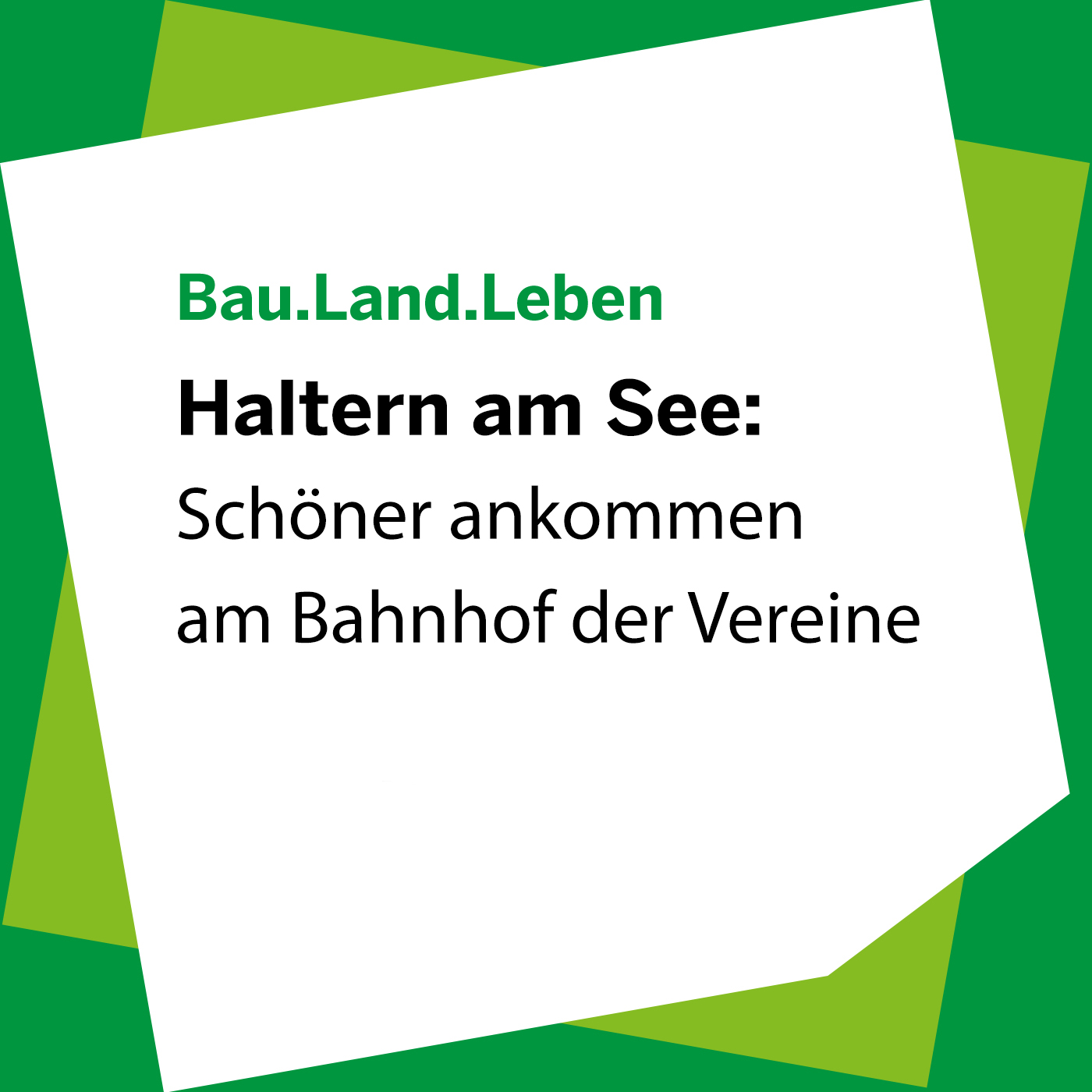 Haltern am See: Schöner ankommen am Bahnhof der Vereine