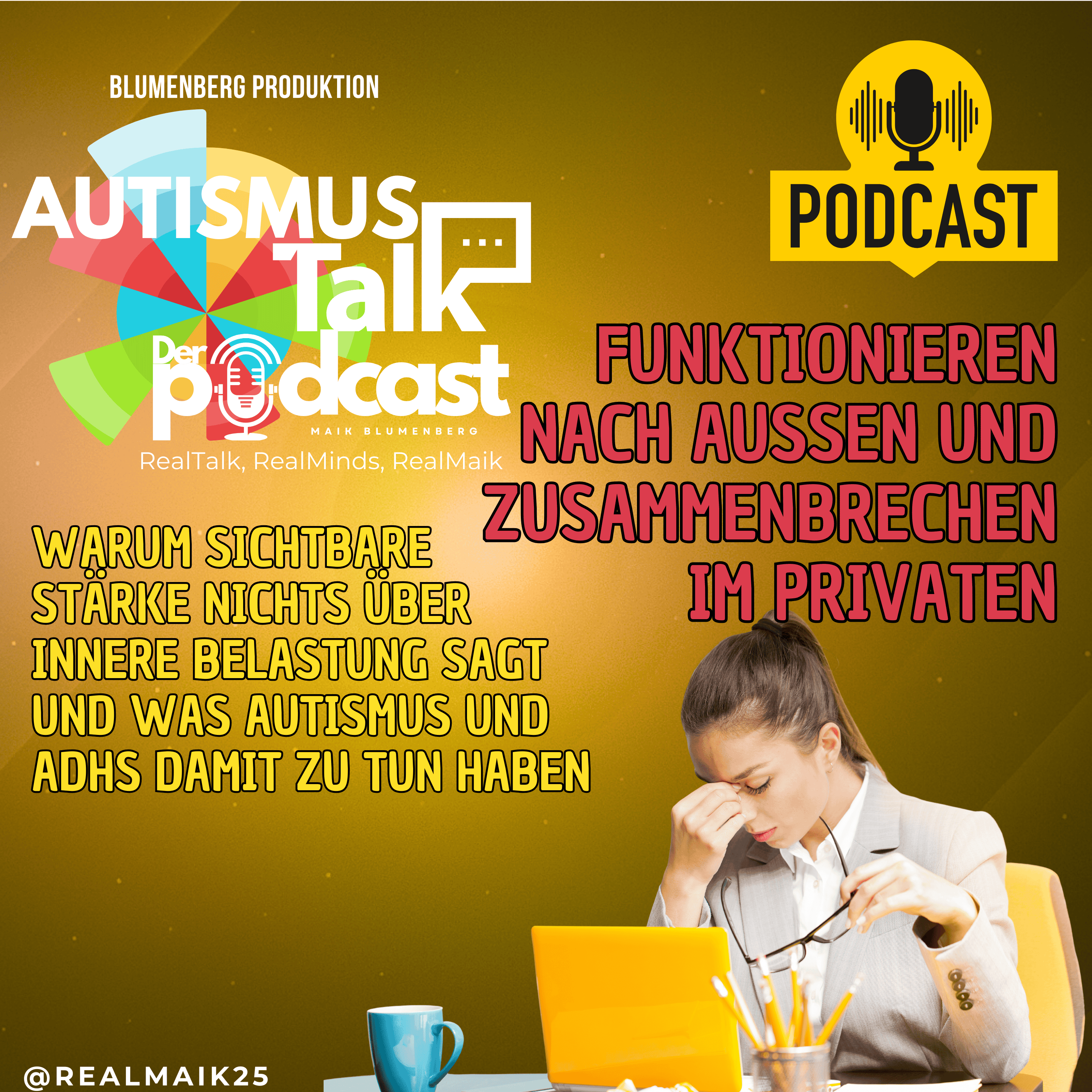 Autismus Talk - Funktionieren nach außen und Zusammenbrechen im Privaten episode artwork