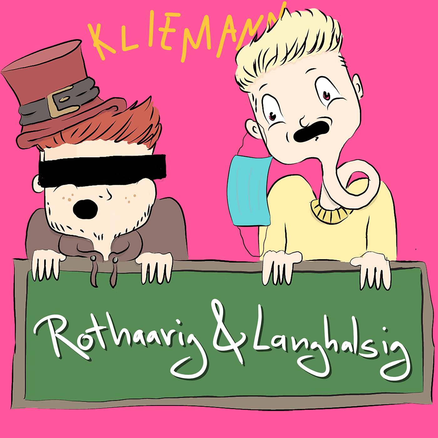 Rothaarig und Langhalsig