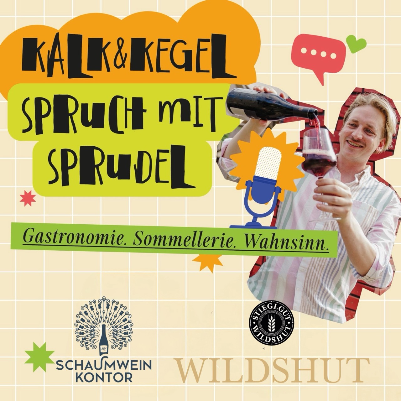Spruch mit Sprudel der KALK&KEGEL Podcast