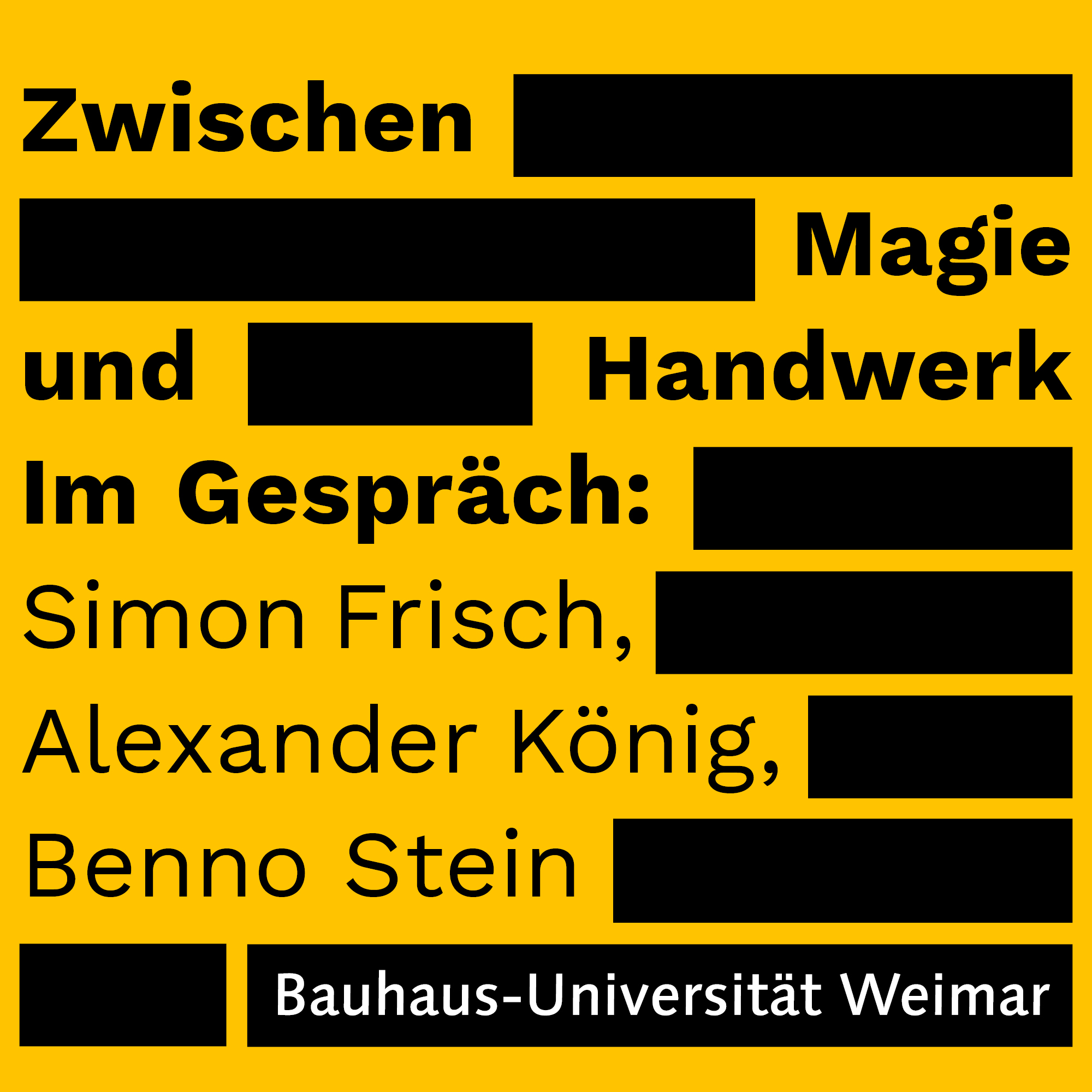 Zwischen Magie und Handwerk