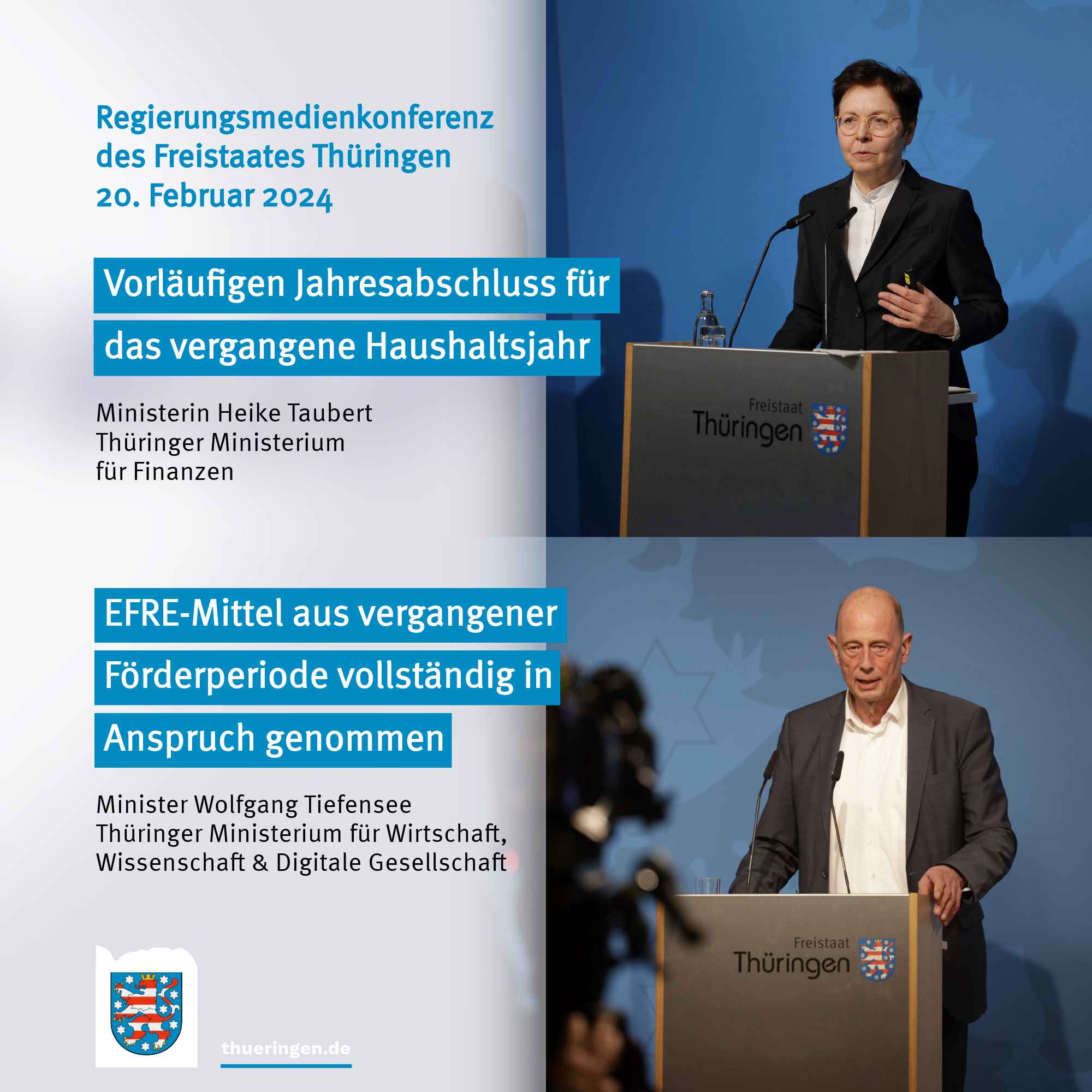 Regierungsmedienkonferenz des Freistaats Thüringen