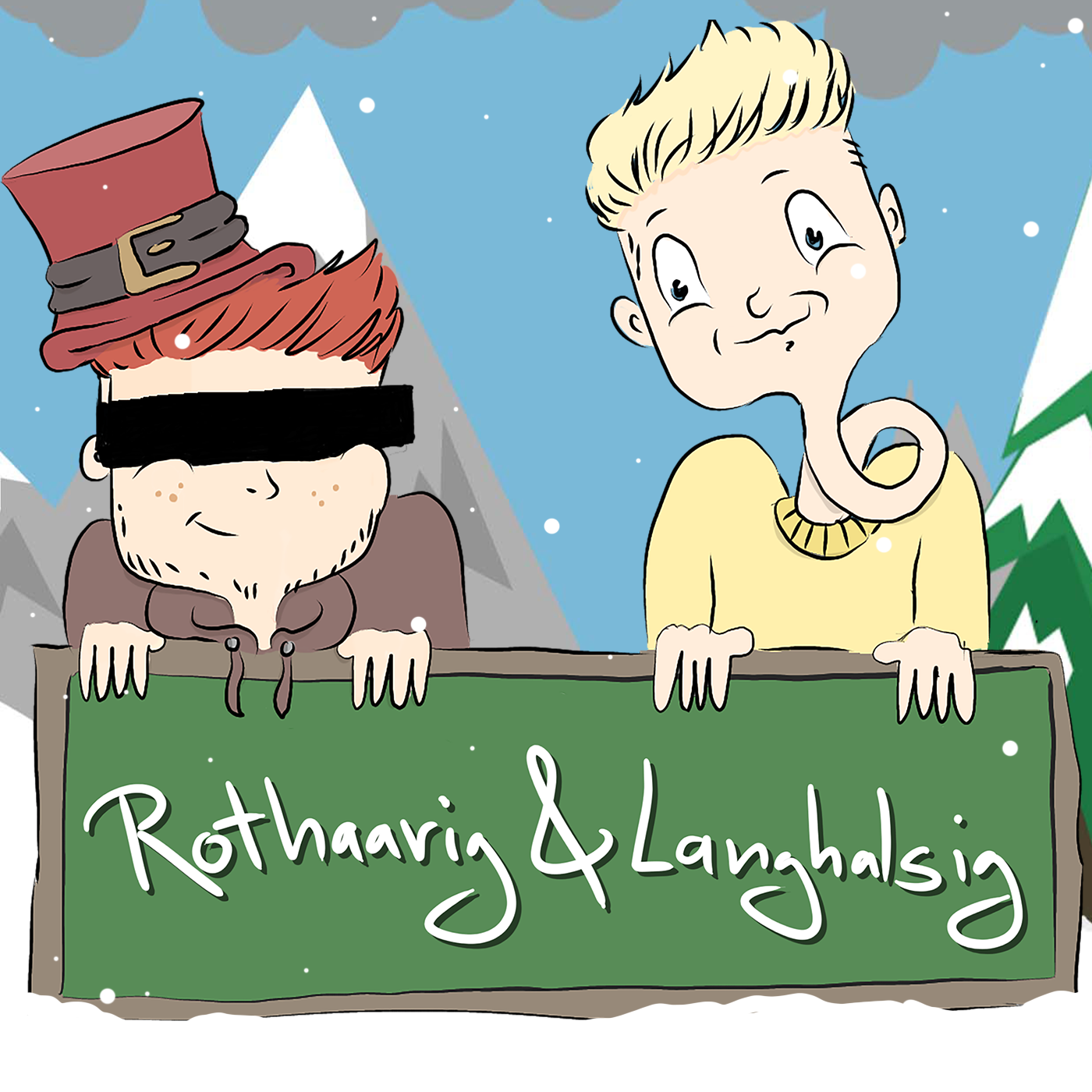 Rothaarig und Langhalsig