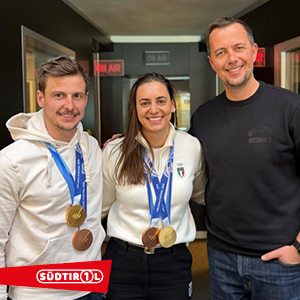 Die Gold-Gewinner! Andrea Vötter und Simon Kainzwaldner Die Gold-Gewinner! Andrea Vötter und Simon Kainzwaldner