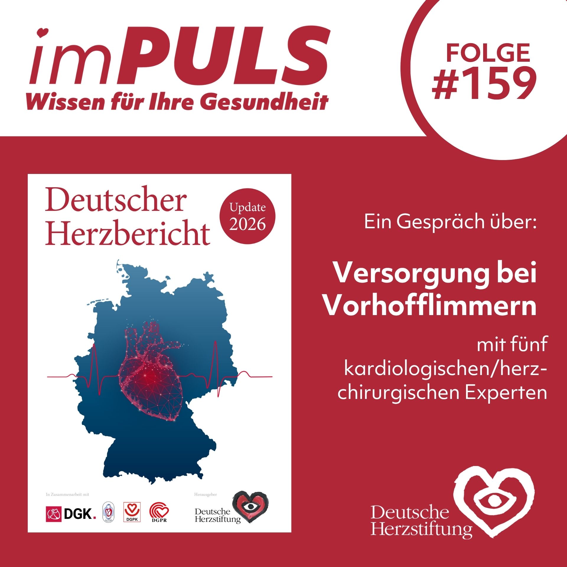Was der Deutsche Herzbericht über Vorhofflimmern verrät
