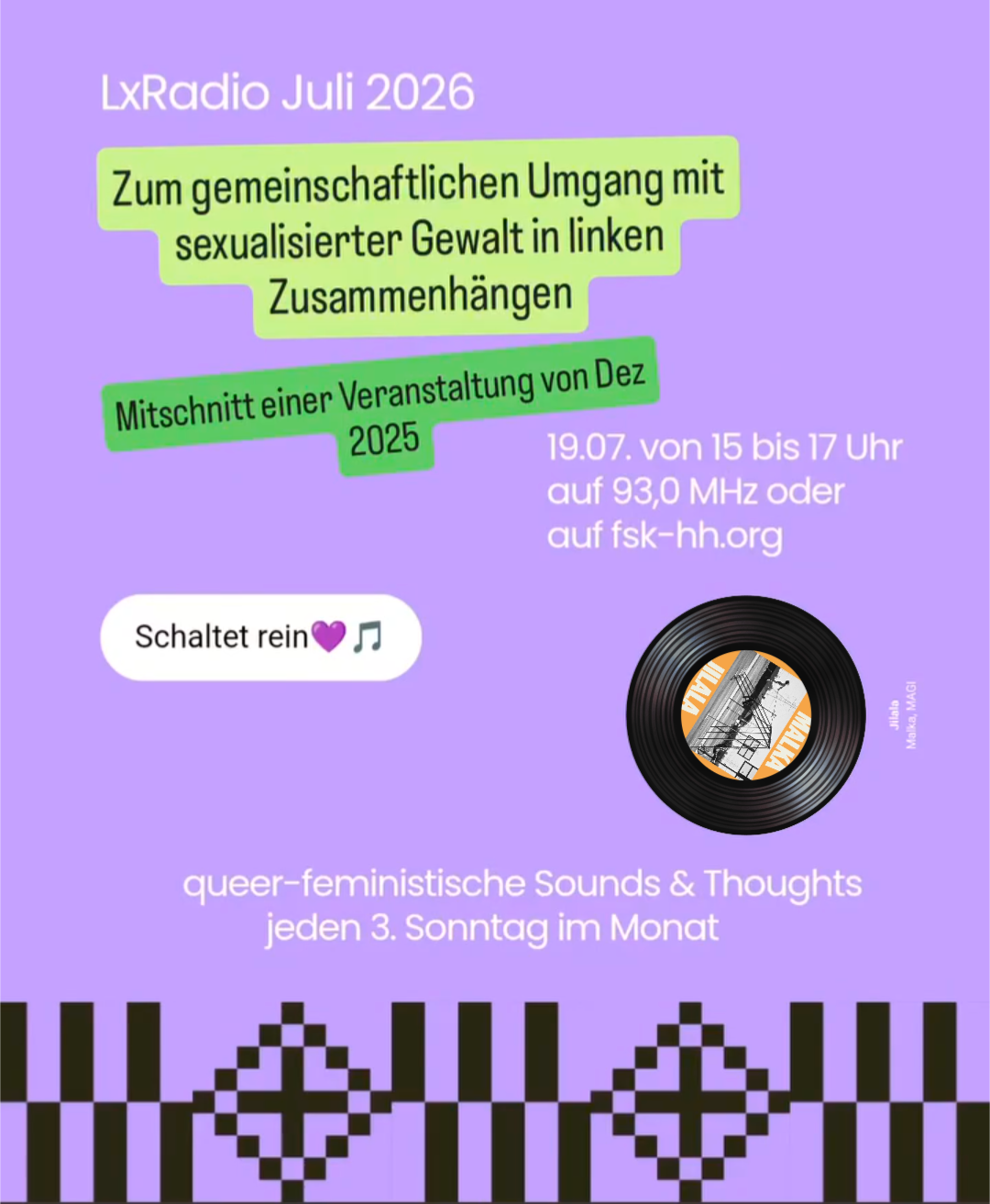 Lx Radio Juli 2026: Zum gemeinschaftlichen Umgang mit sexualisierter Gewalt in linken Zusammenhängen episode artwork