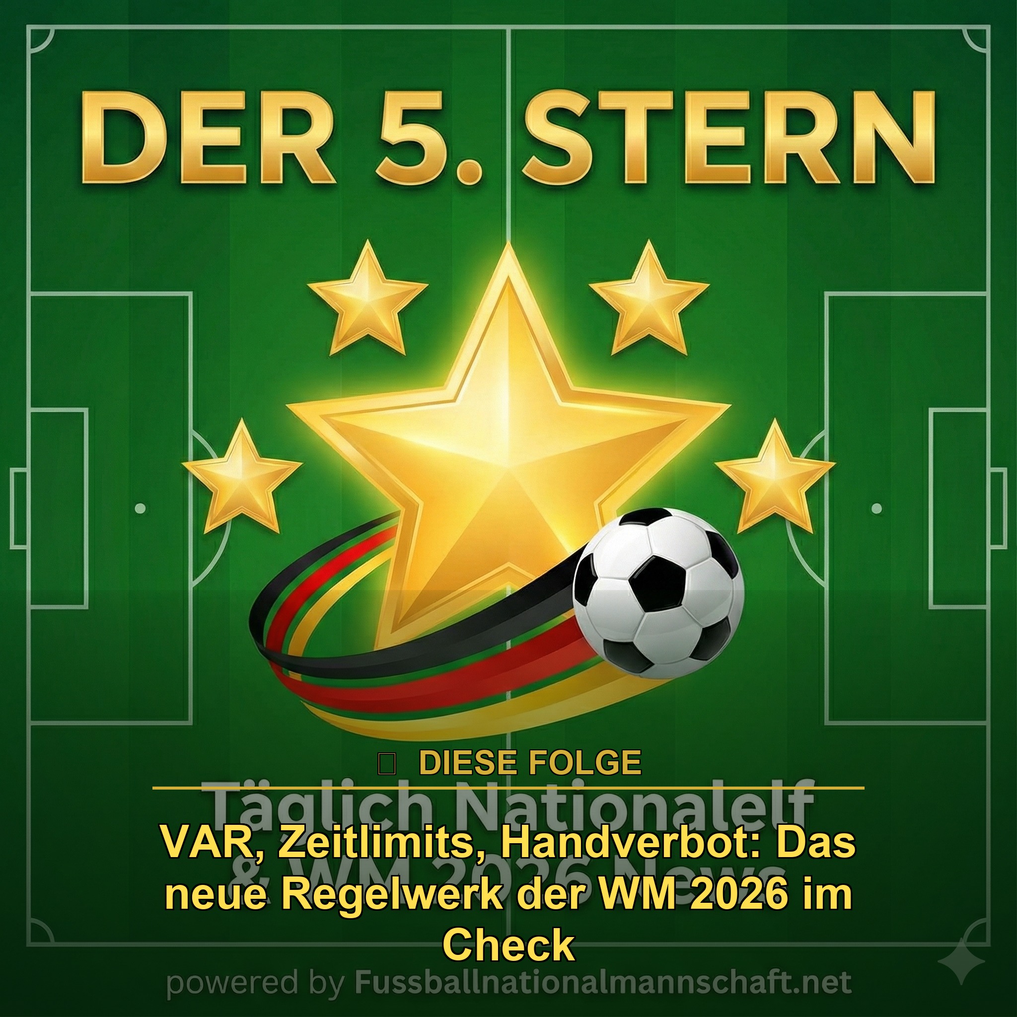 Neues Regelwerk der FIFA Fußball WM 2026 im Check: VAR, Zeitlimits, Handverbot episode artwork