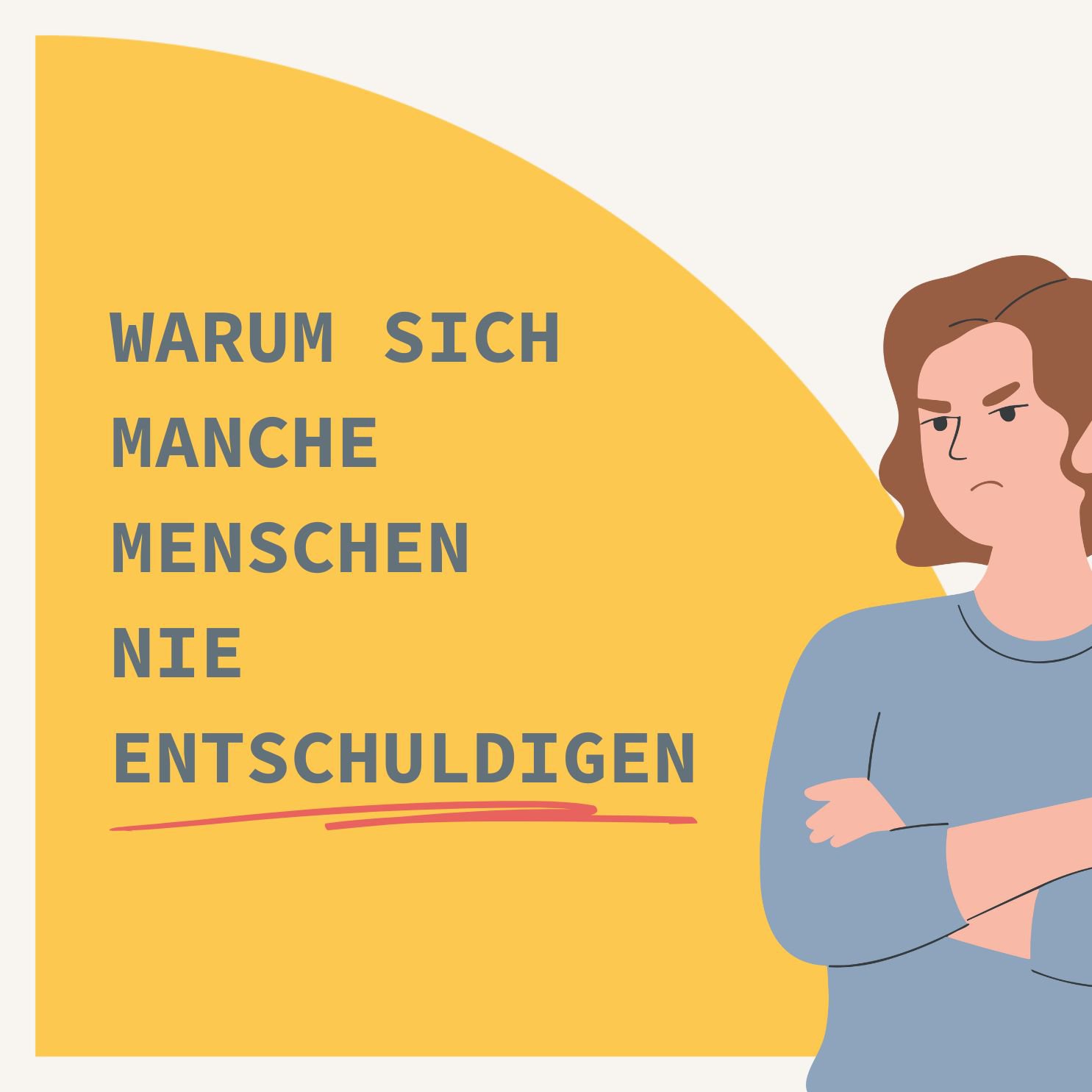 Warum sich manche Menschen nie entschuldigen
