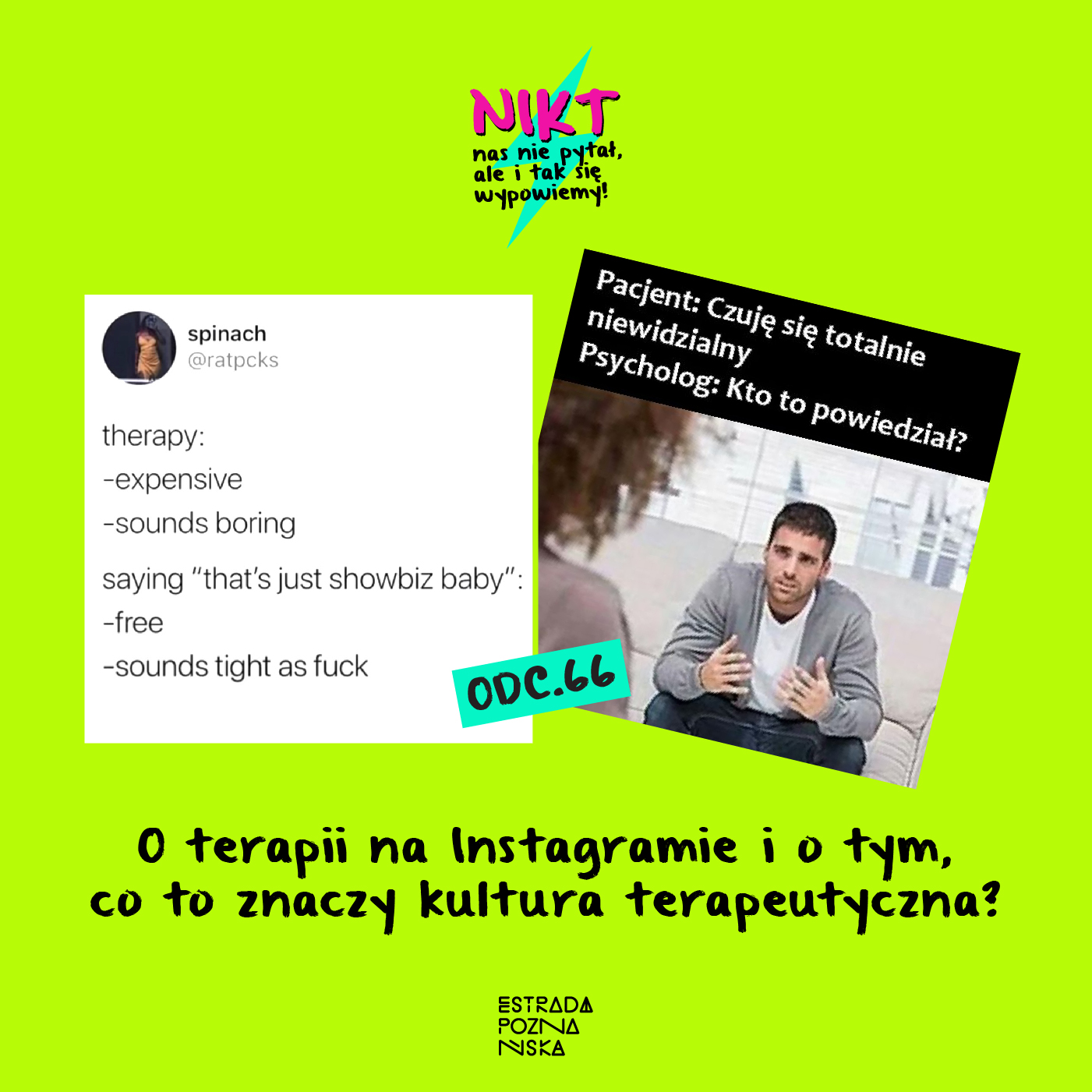 O terapii na Instagramie i o tym, co to znaczy kultura terapeutyczna? episode artwork