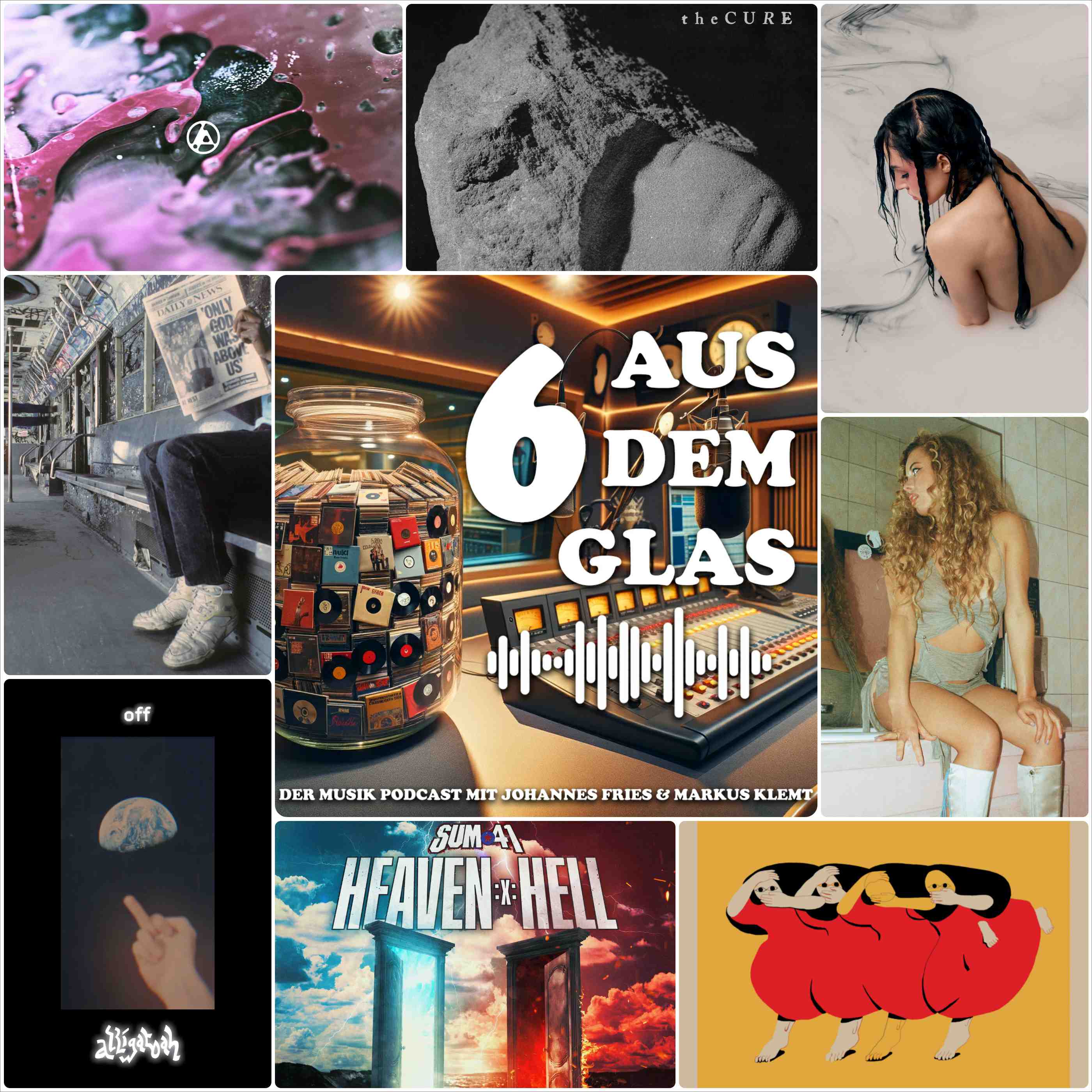 6 aus dem Glas