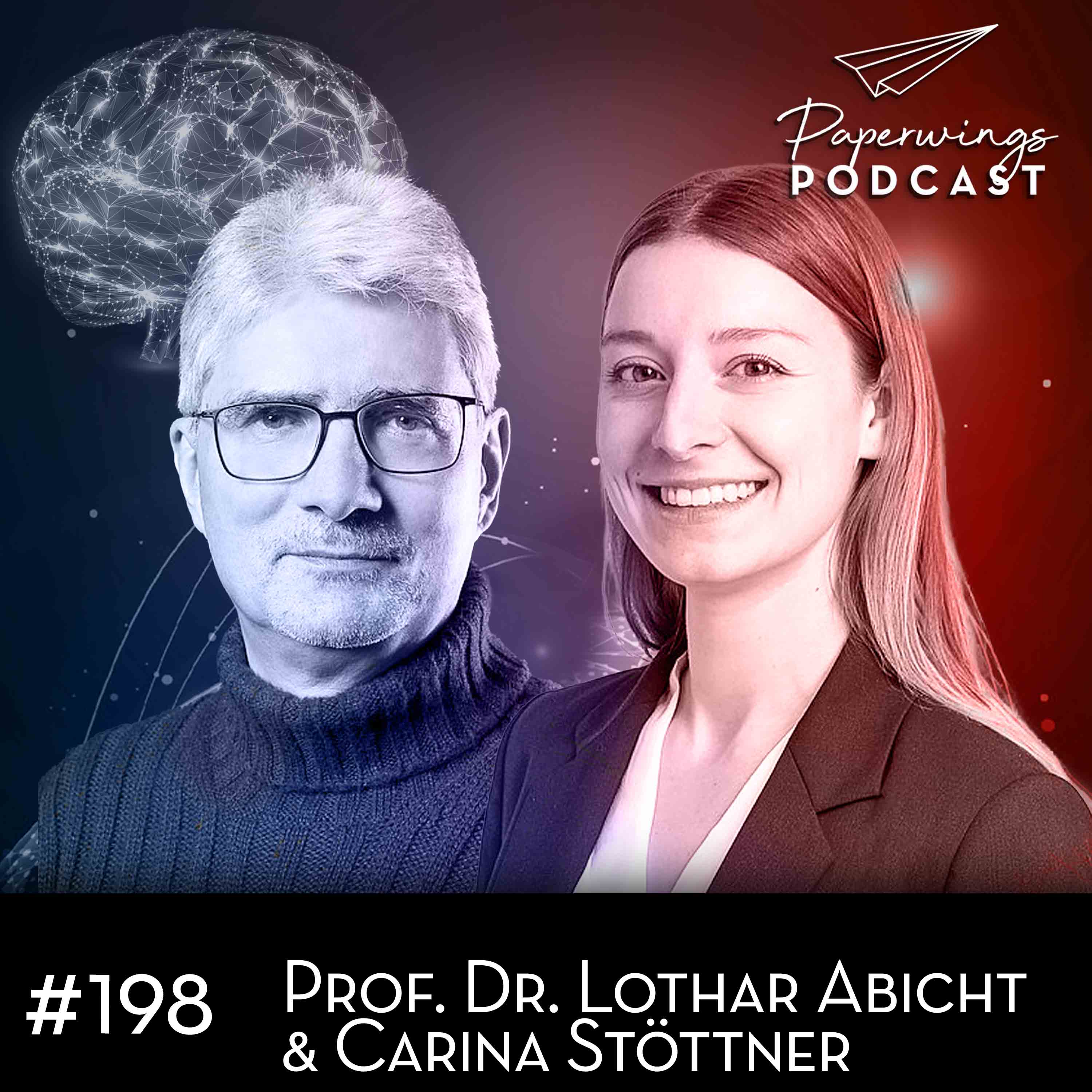 cover of episode #198 „Wie gelingt der Umbau von Wirtschaft und Technologie für einer sichere Zukunft?“ Dr. Lothar Abicht&Carina Stöttner